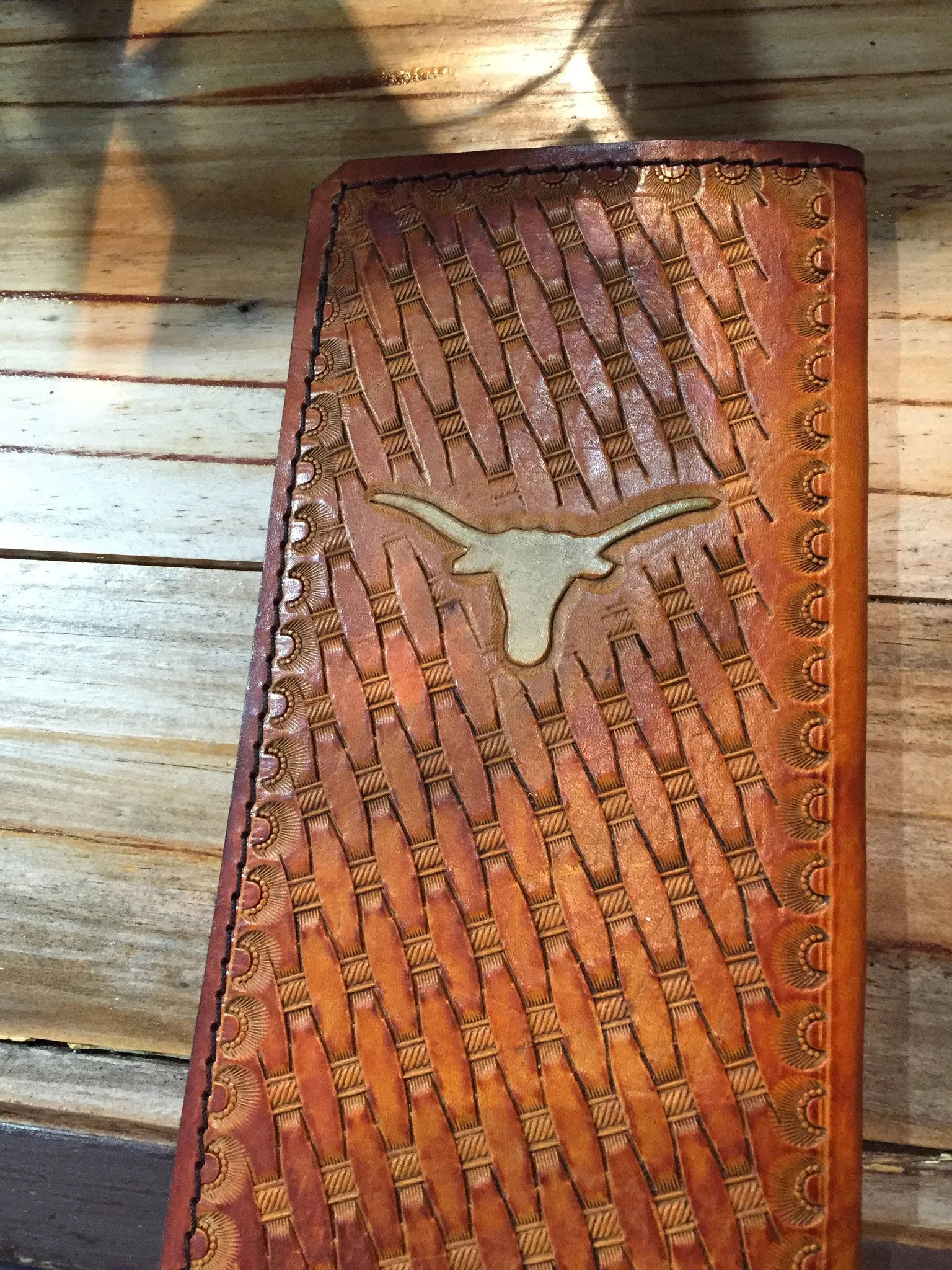 Custom Leather Tally Book (Hand-Tooled in Color)