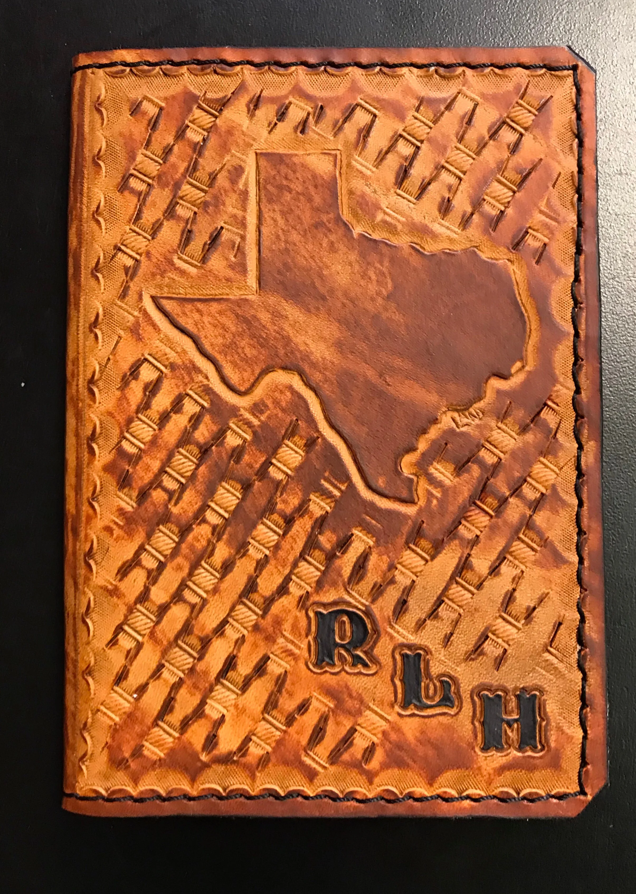 Custom Leather Tally Book (Hand-Tooled in Color)