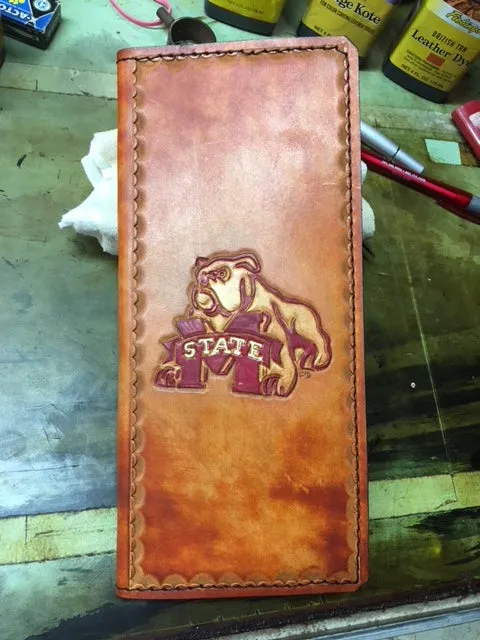 Custom Leather Tally Book (Hand-Tooled in Color)