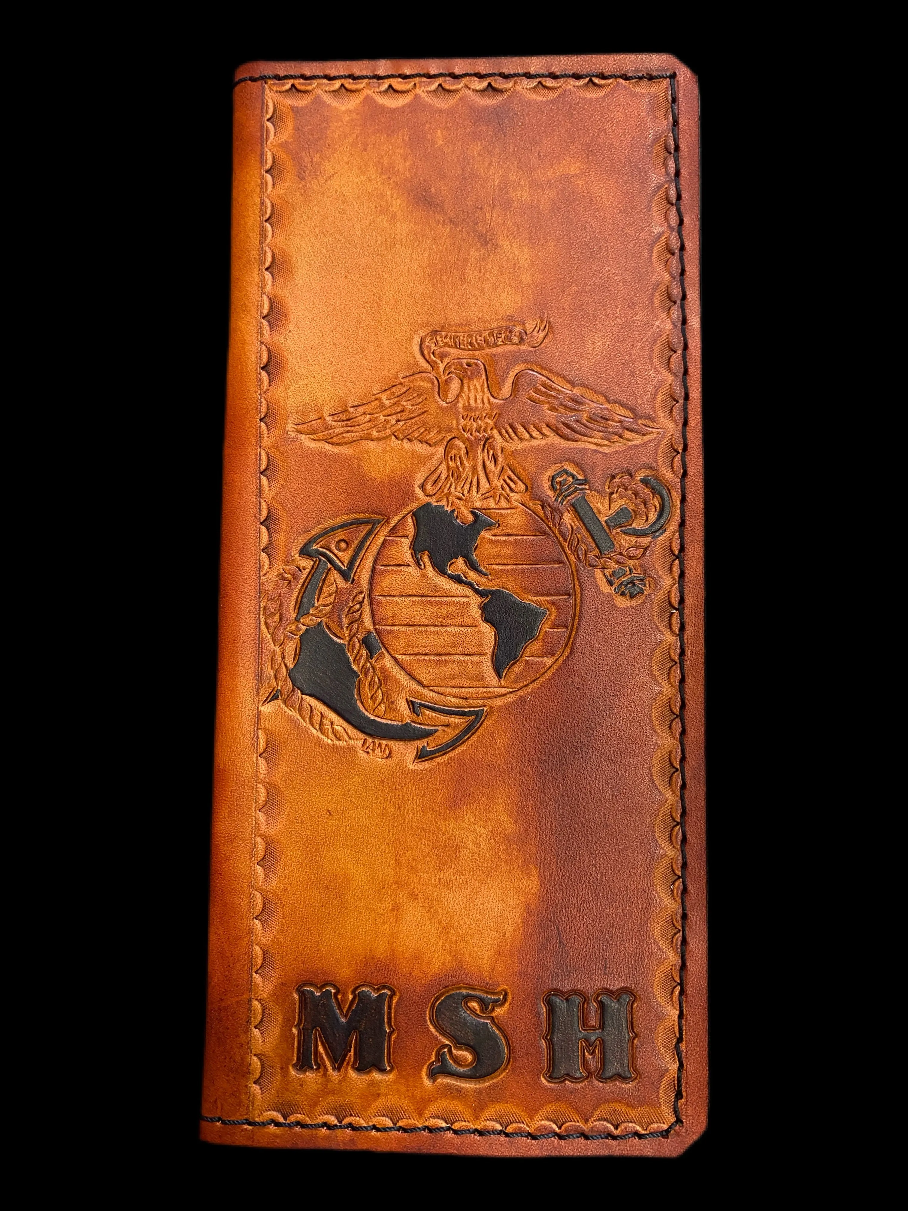 Custom Leather Tally Book (Hand-Tooled in Color)