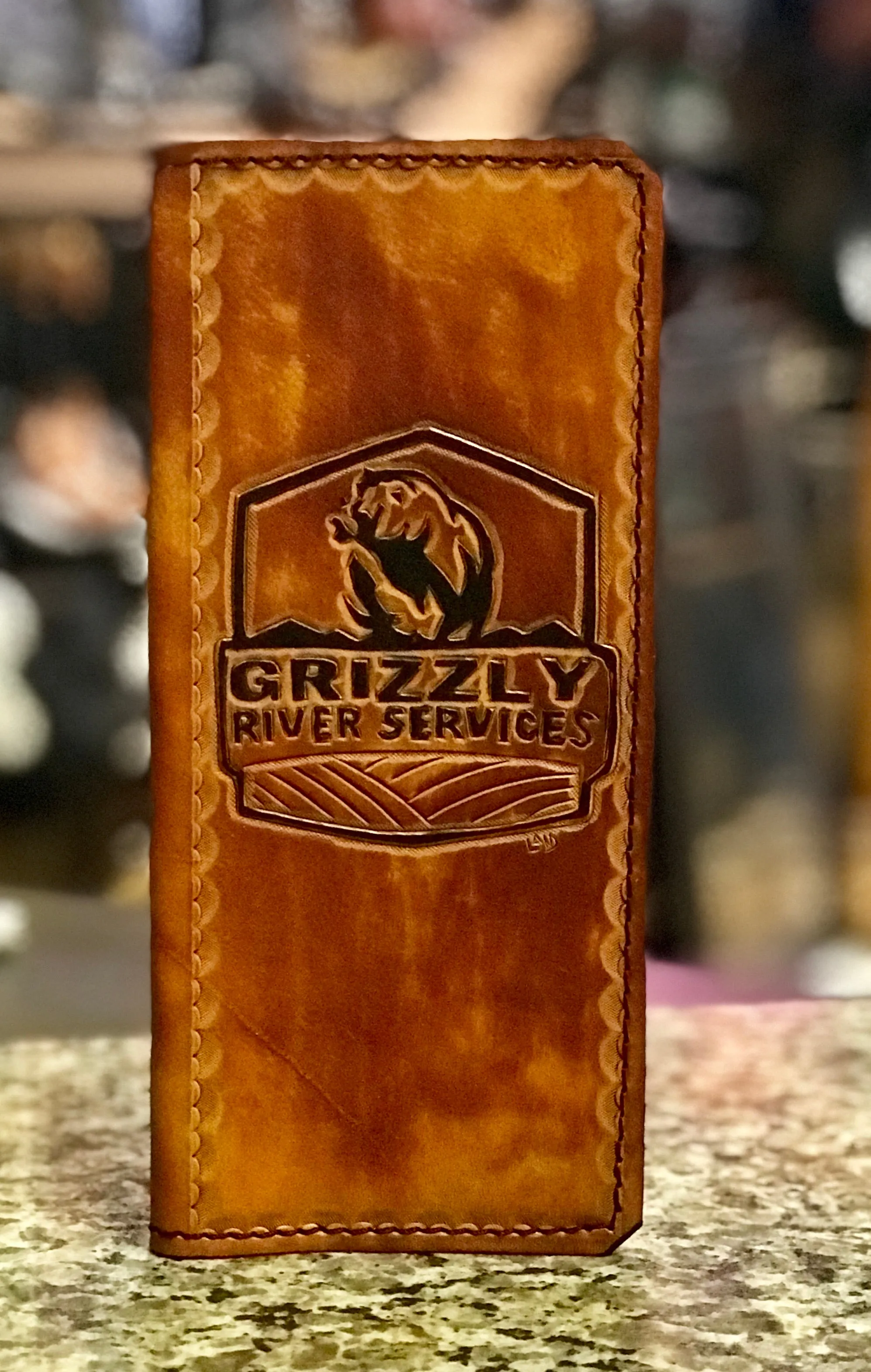 Custom Leather Tally Book (Hand-Tooled in Color)