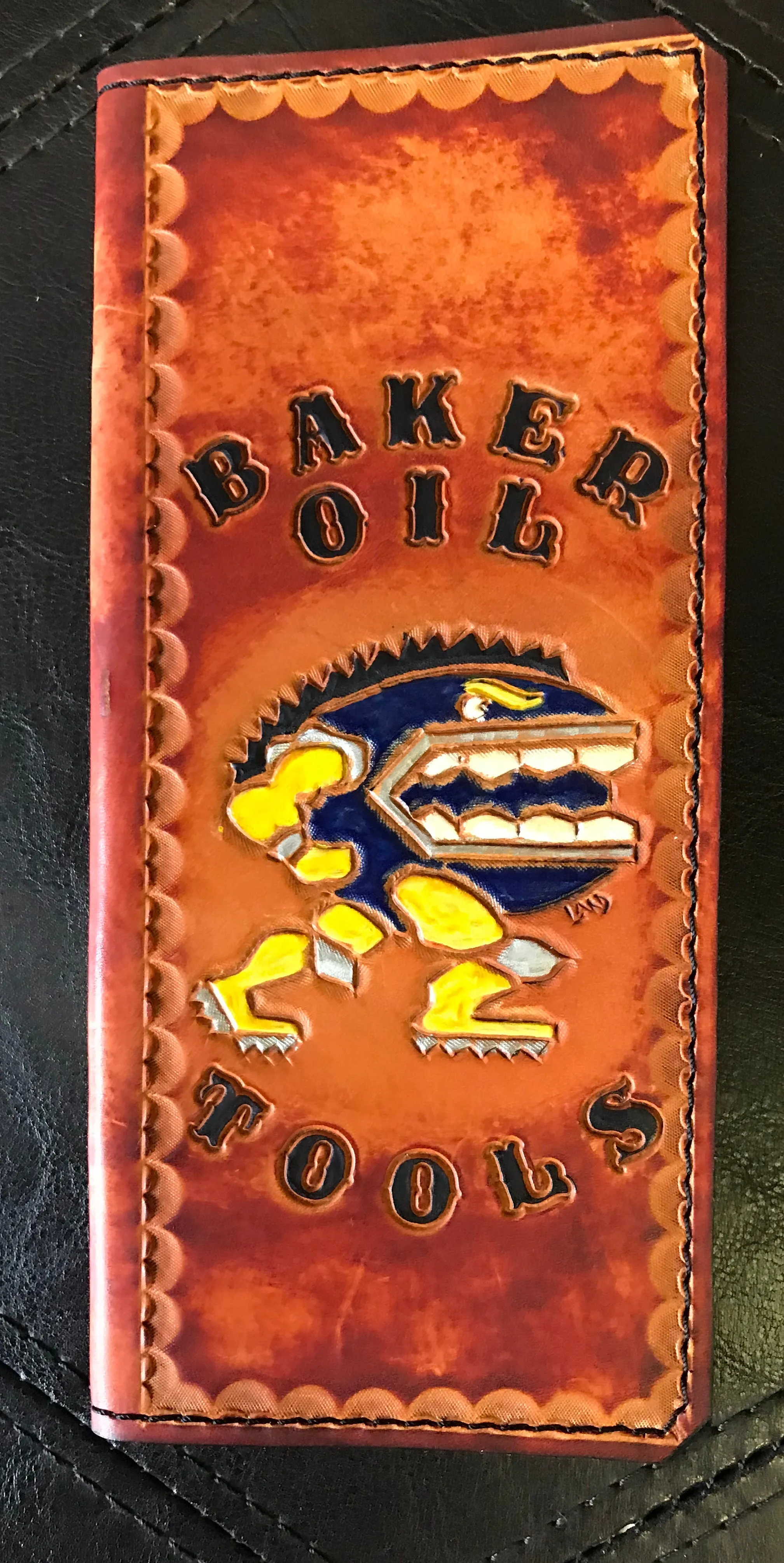 Custom Leather Tally Book (Hand-Tooled in Color)