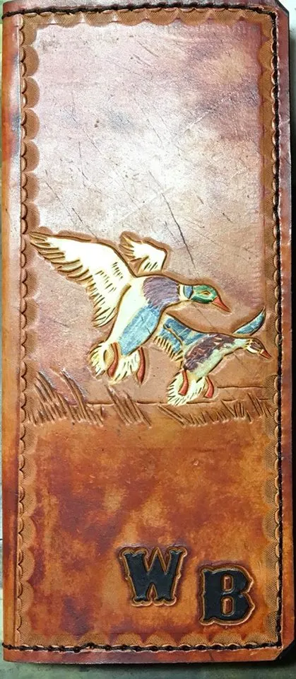 Custom Leather Tally Book (Hand-Tooled in Color)