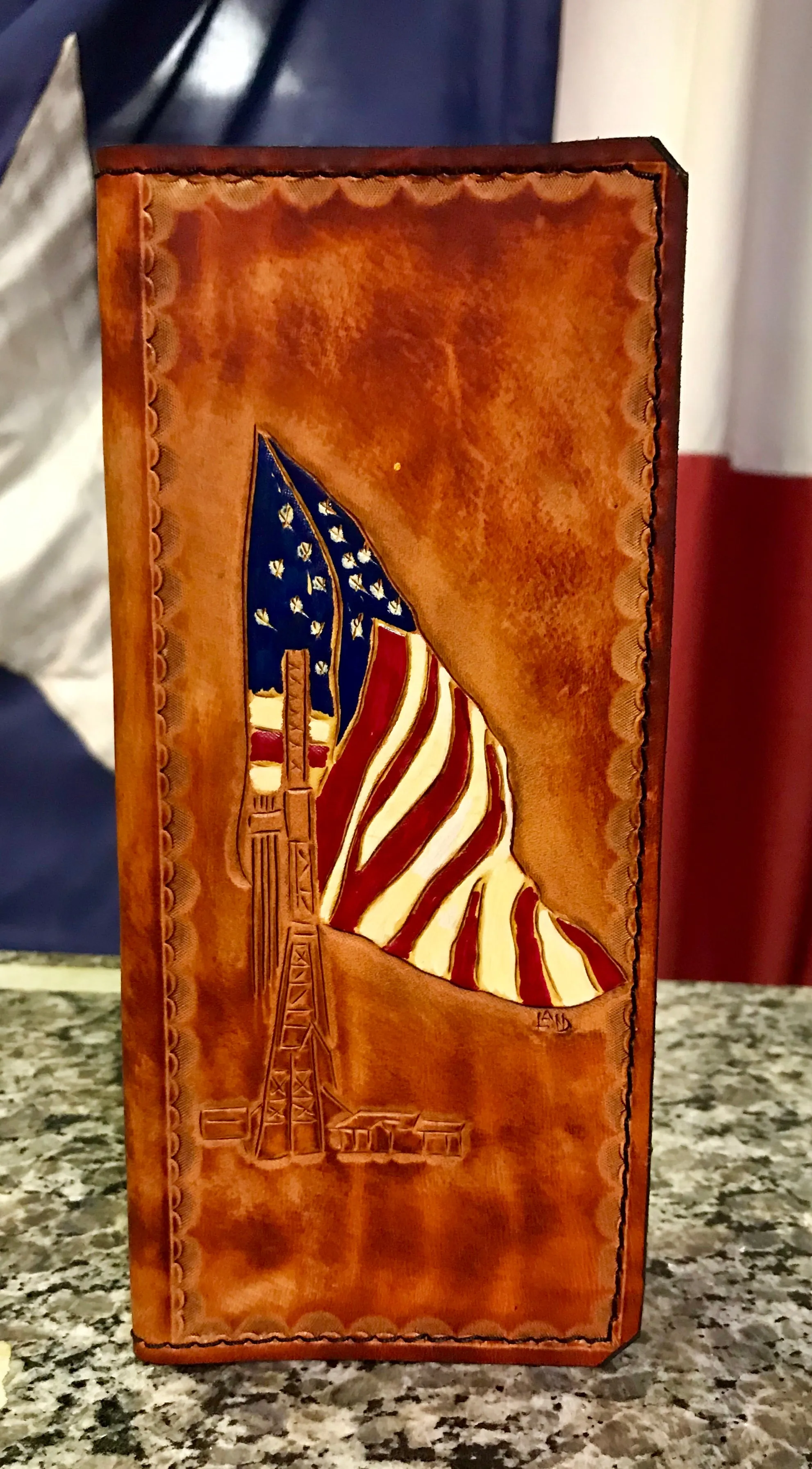 Custom Leather Tally Book (Hand-Tooled in Color)