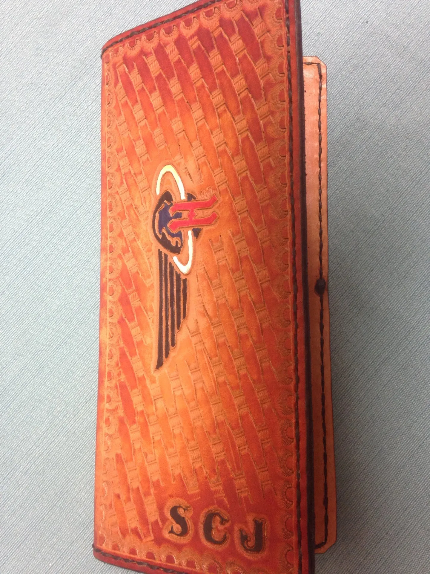 Custom Leather Tally Book (Hand-Tooled in Color)