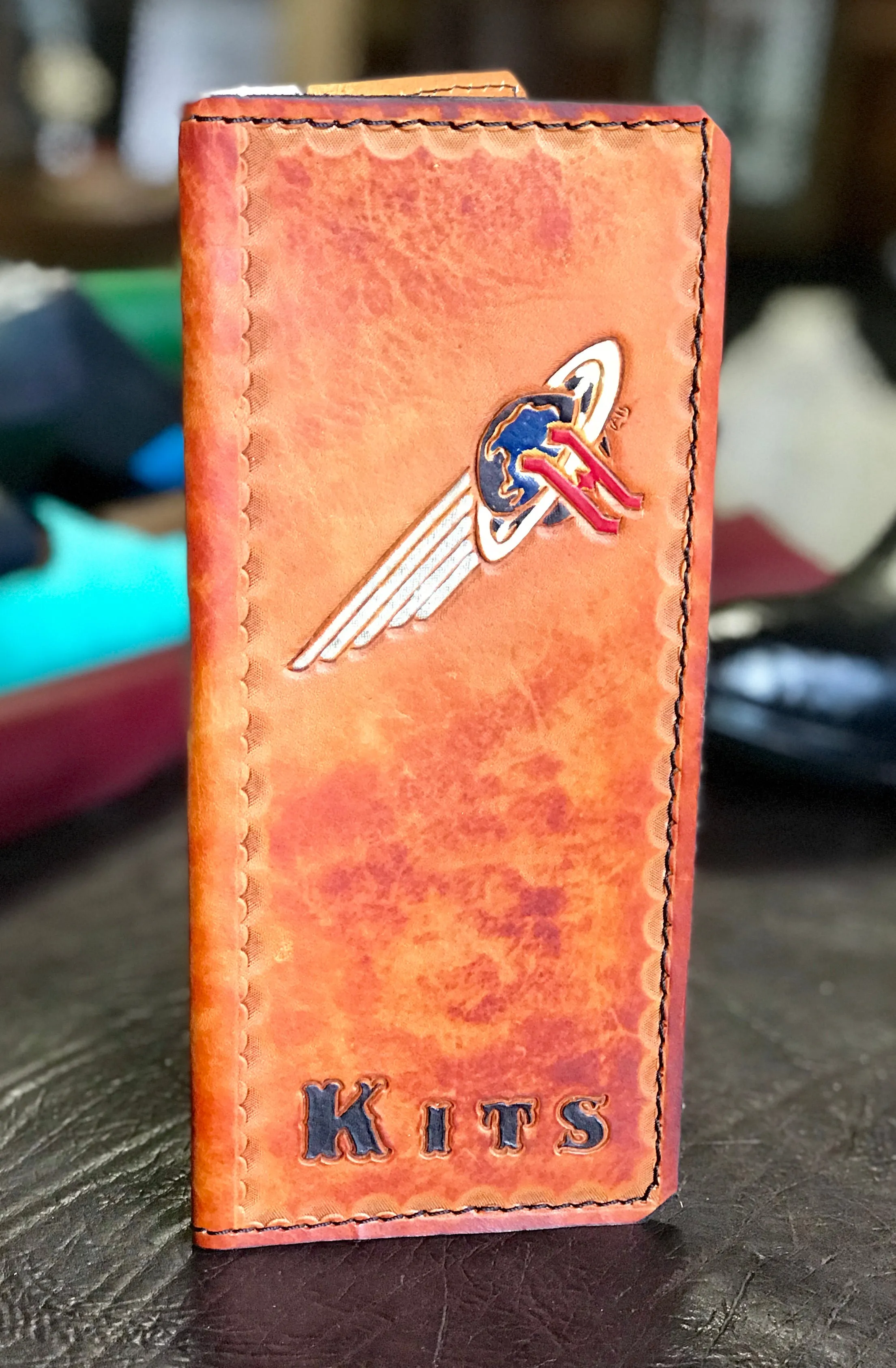 Custom Leather Tally Book (Hand-Tooled in Color)