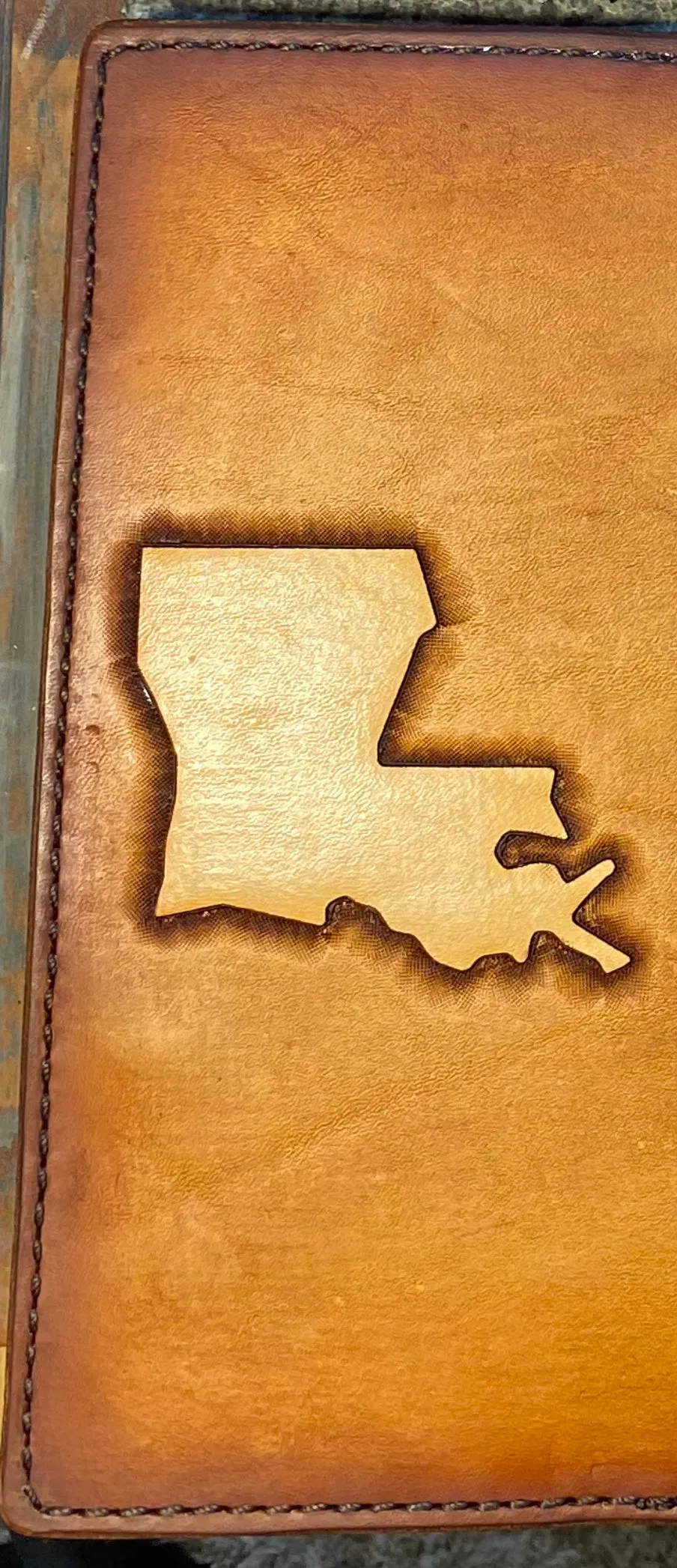 Custom Leather Tally Book (Hand-Tooled in Color)