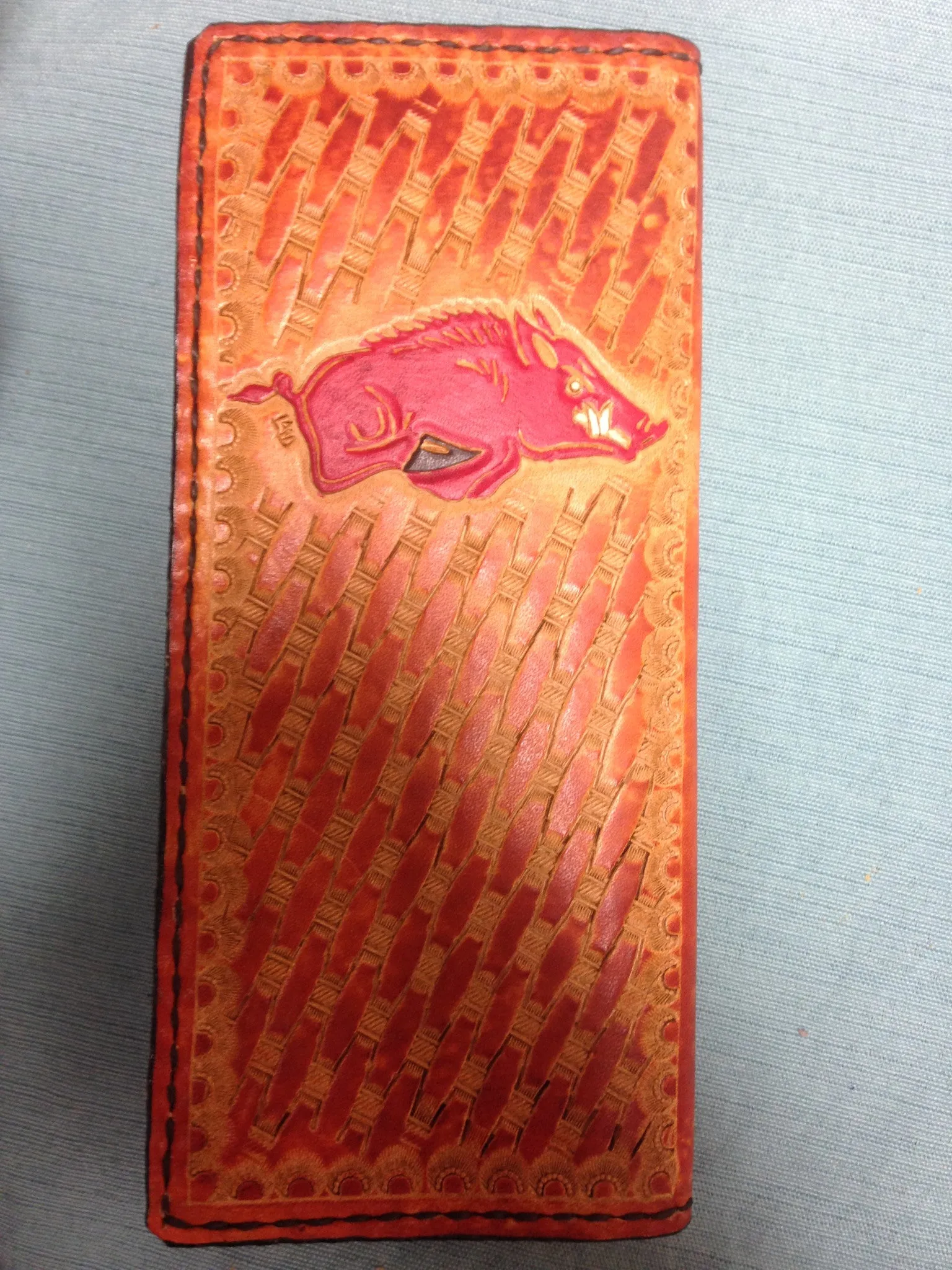 Custom Leather Tally Book (Hand-Tooled in Color)