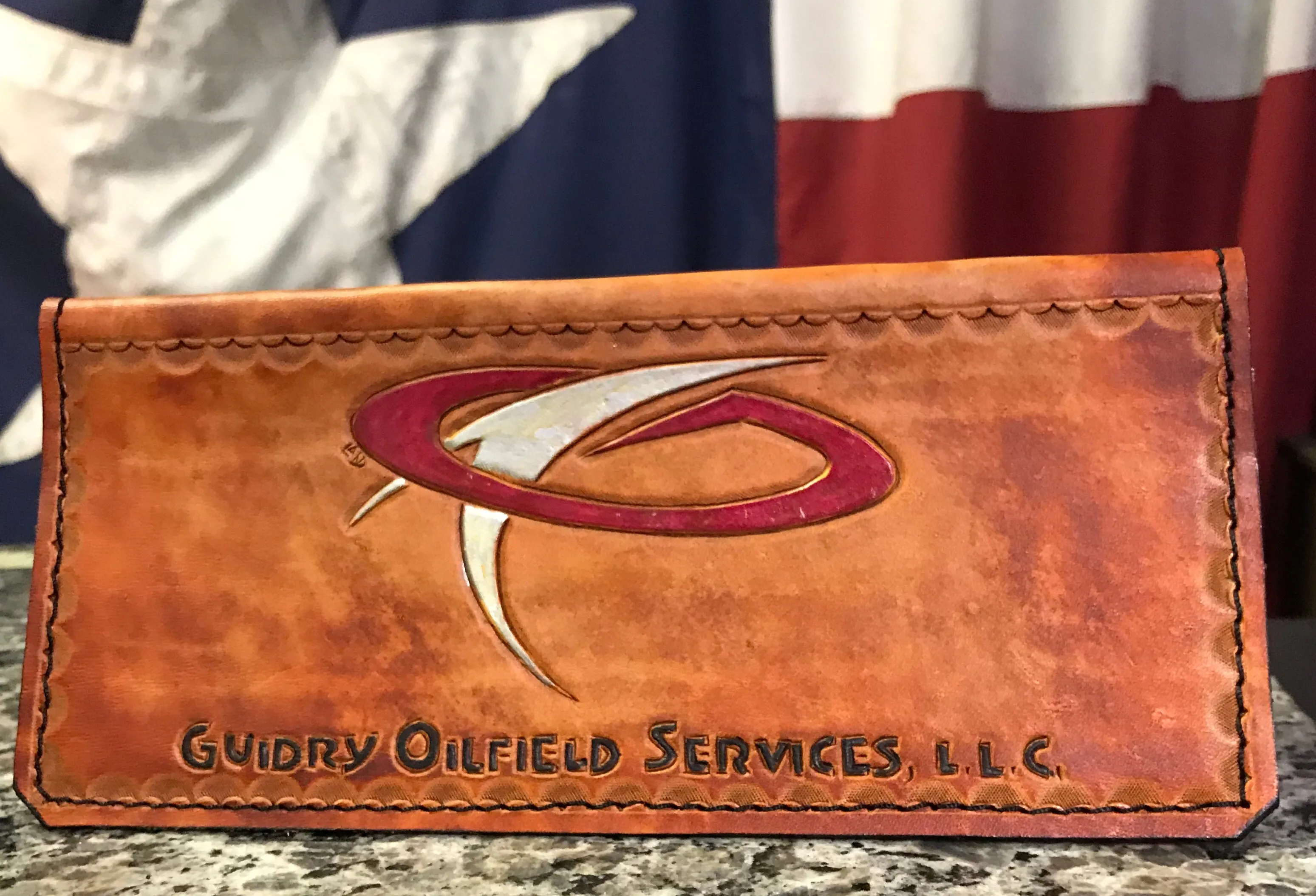 Custom Leather Tally Book (Hand-Tooled in Color)