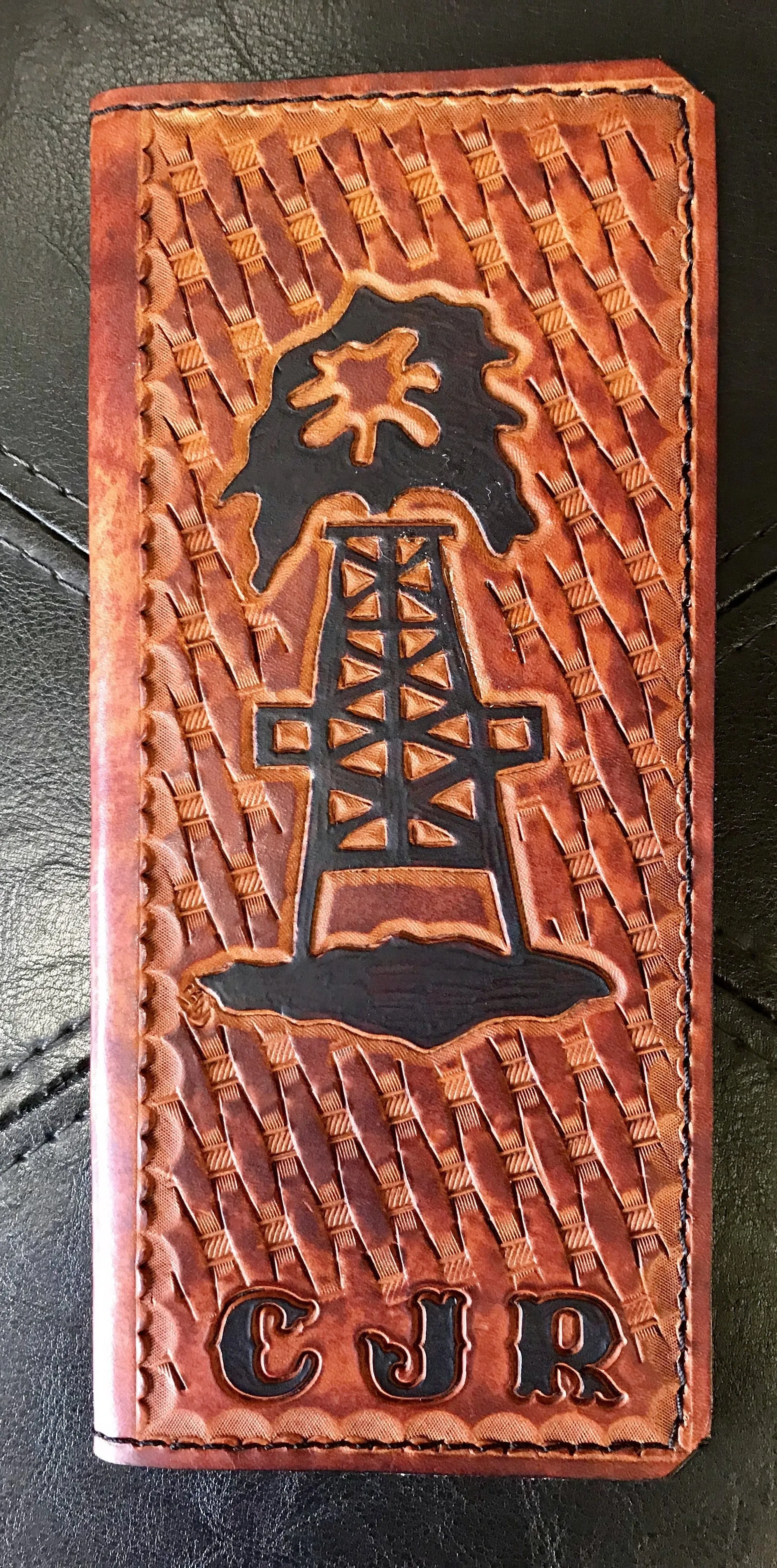 Custom Leather Tally Book (Hand-Tooled in Color)