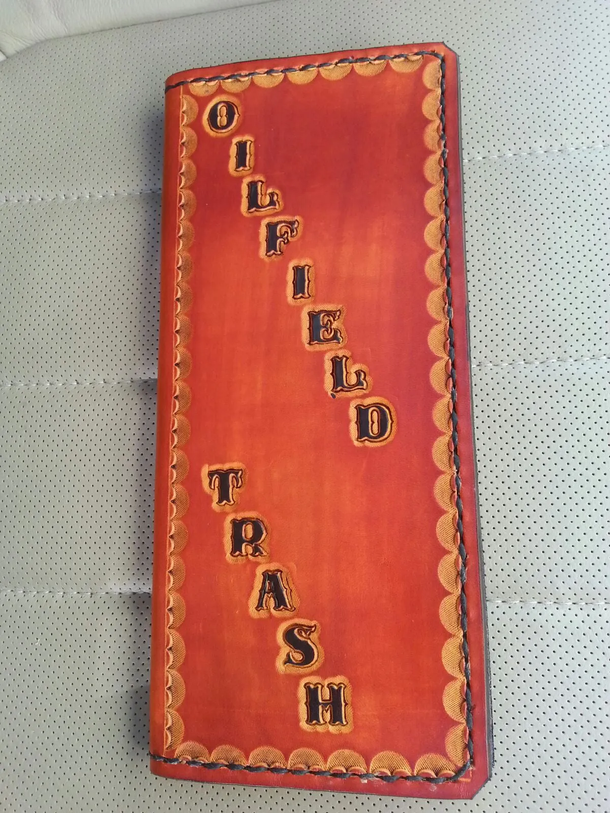 Custom Leather Tally Book (Hand-Tooled in Color)