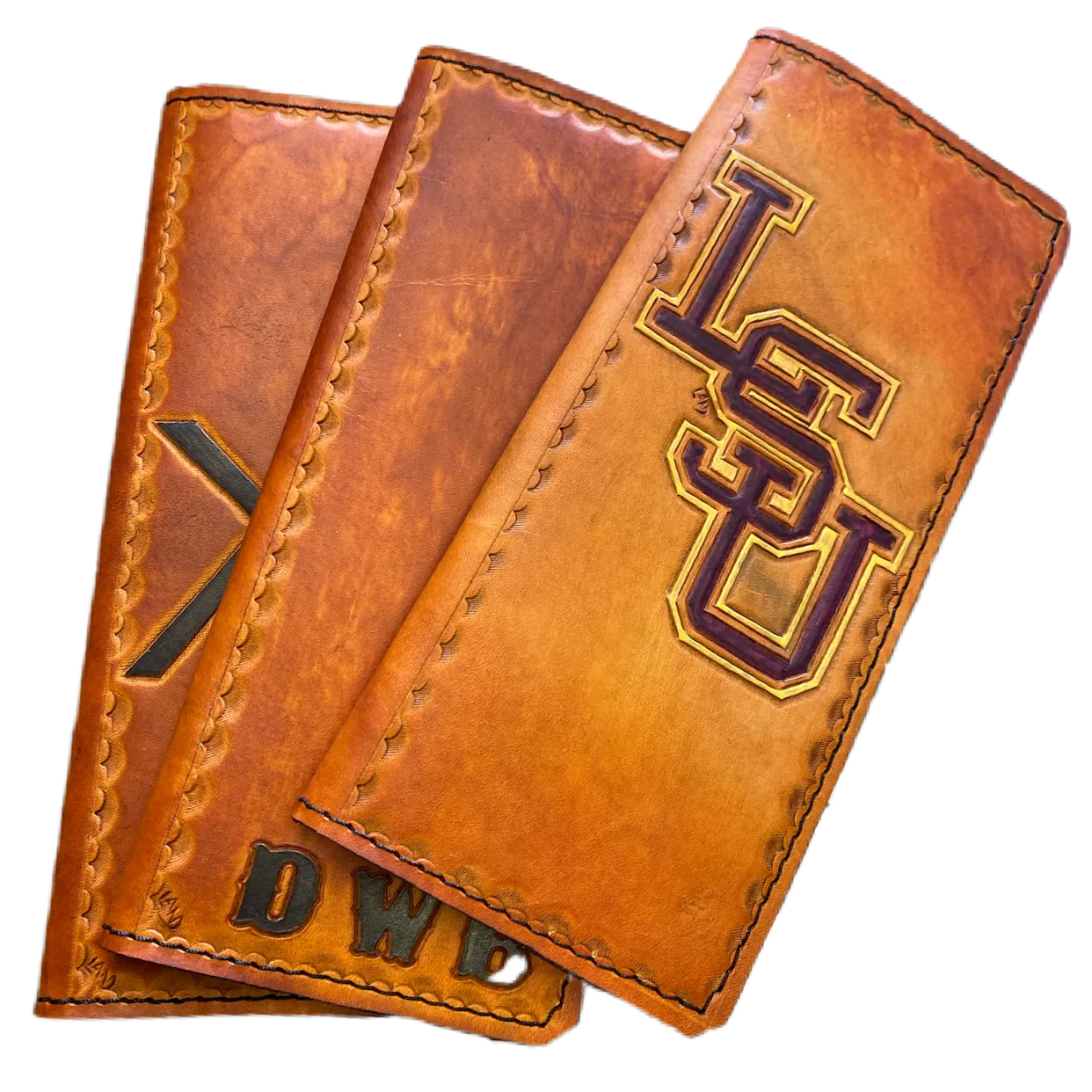 Custom Leather Tally Book (Hand-Tooled in Color)