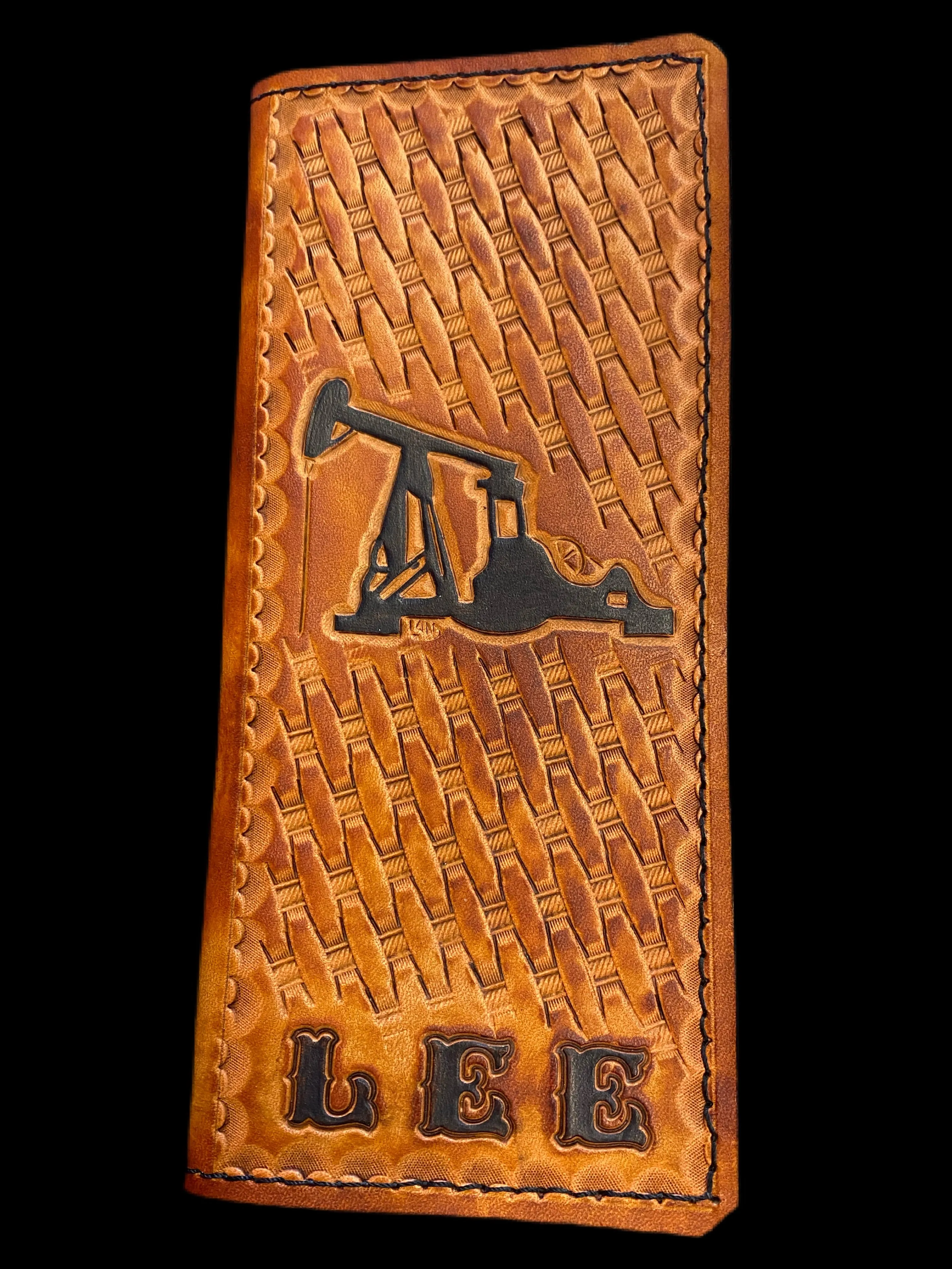 Custom Leather Tally Book (Hand-Tooled in Color)