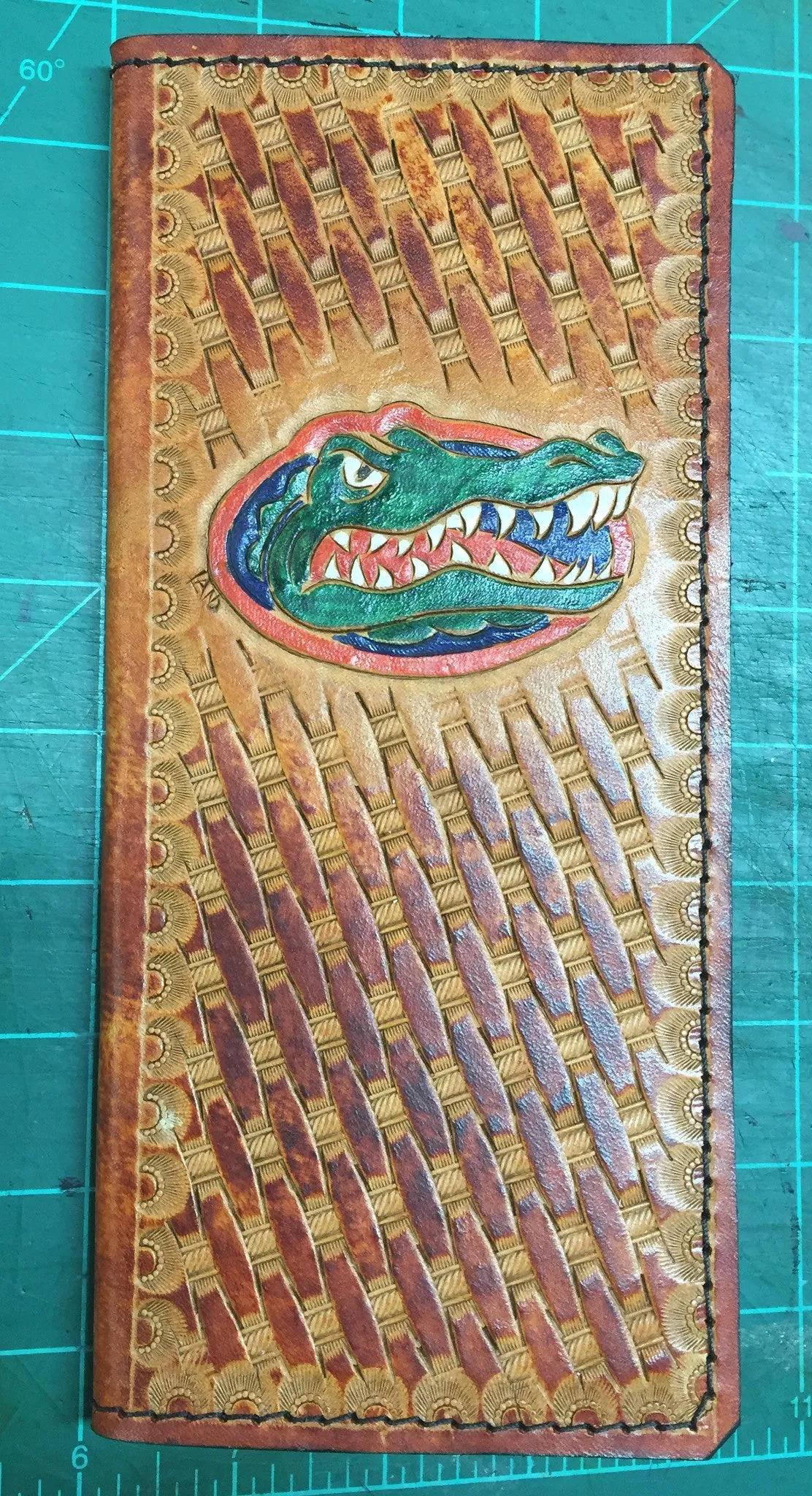 Custom Leather Tally Book (Hand-Tooled in Color)