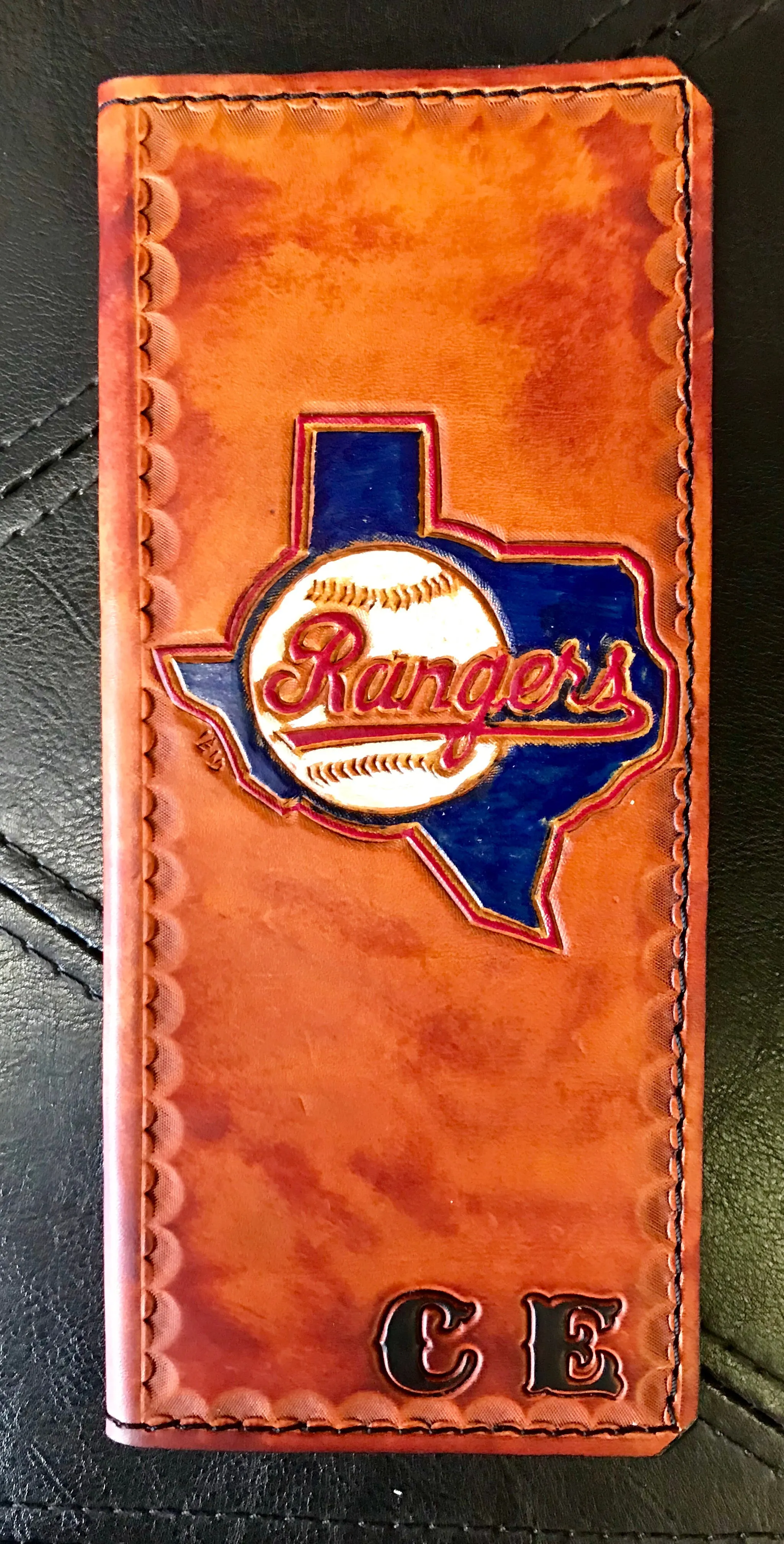 Custom Leather Tally Book (Hand-Tooled in Color)