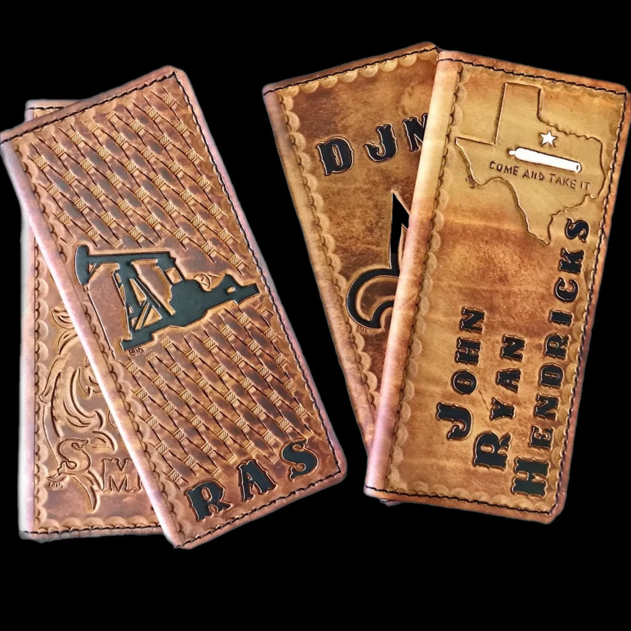 Custom Leather Tally Book (Hand-Tooled in Color)