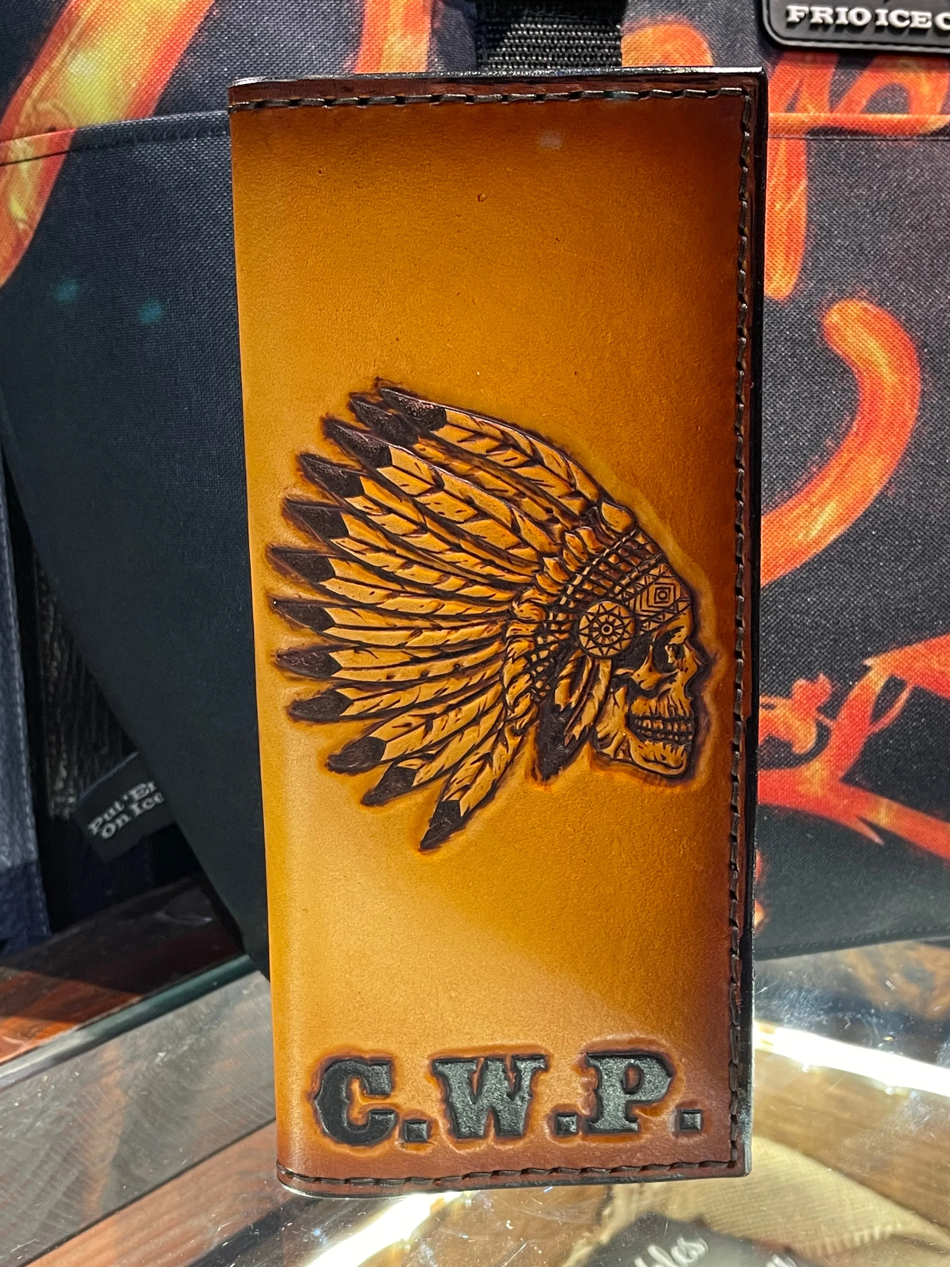 Custom Leather Tally Book (Hand-Tooled in Color)