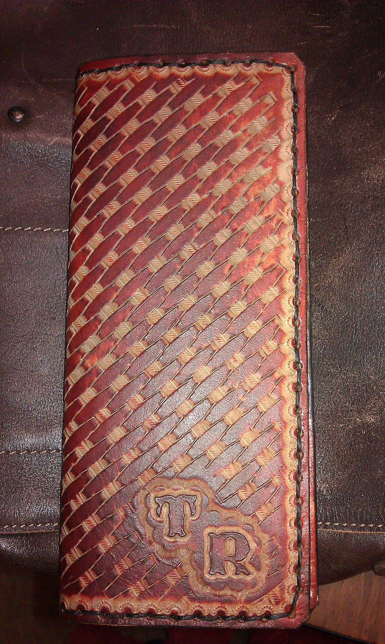 Custom Leather Tally Book (Hand-Tooled in Color)