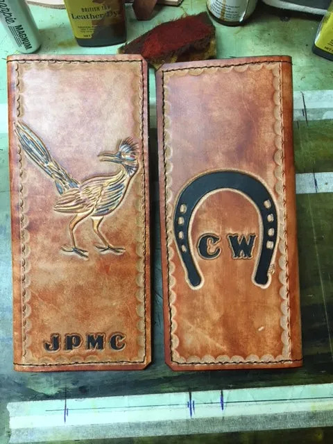 Custom Leather Tally Book (Hand-Tooled in Color)