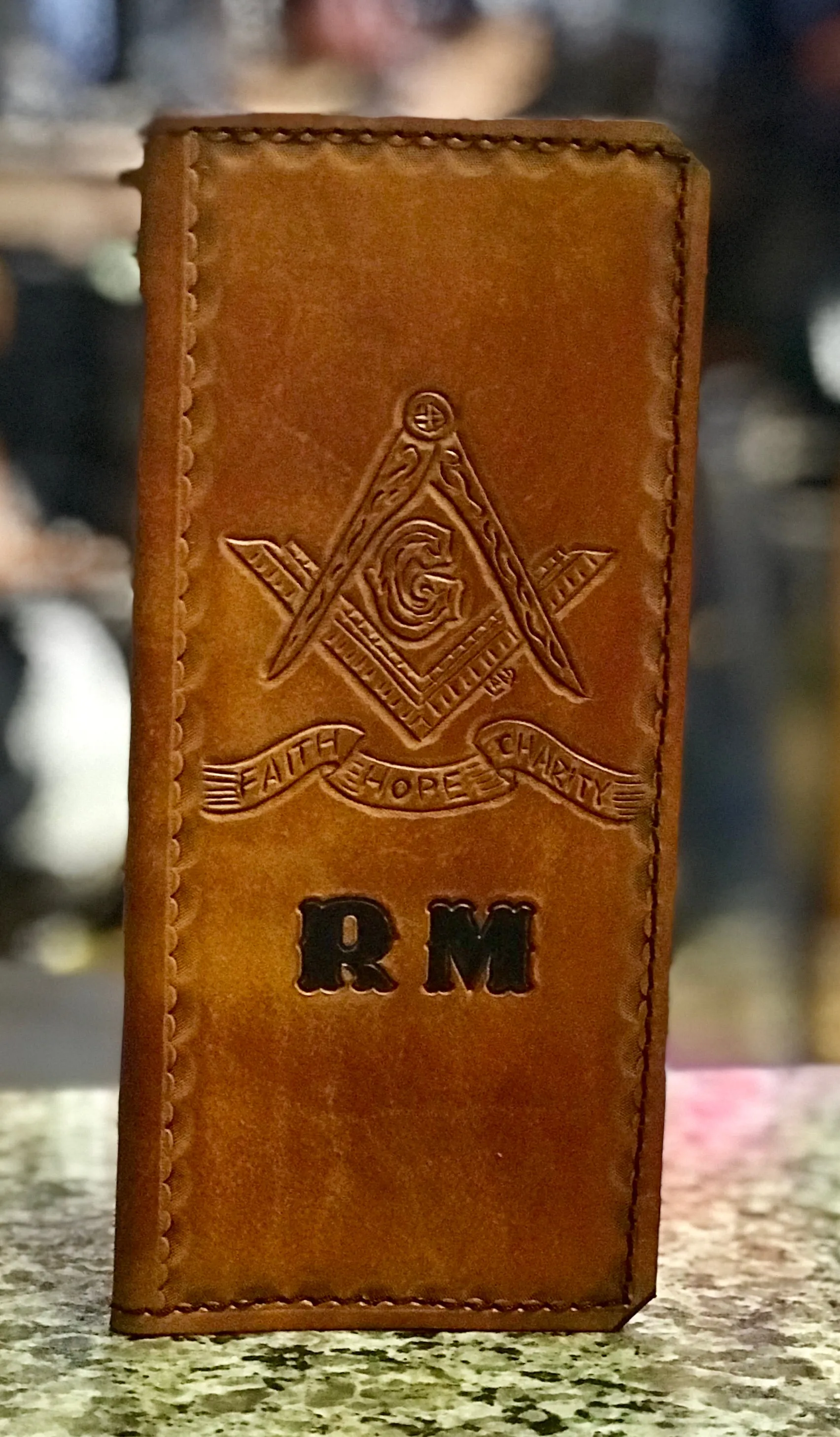 Custom Leather Tally Book (Hand-Tooled in Color)