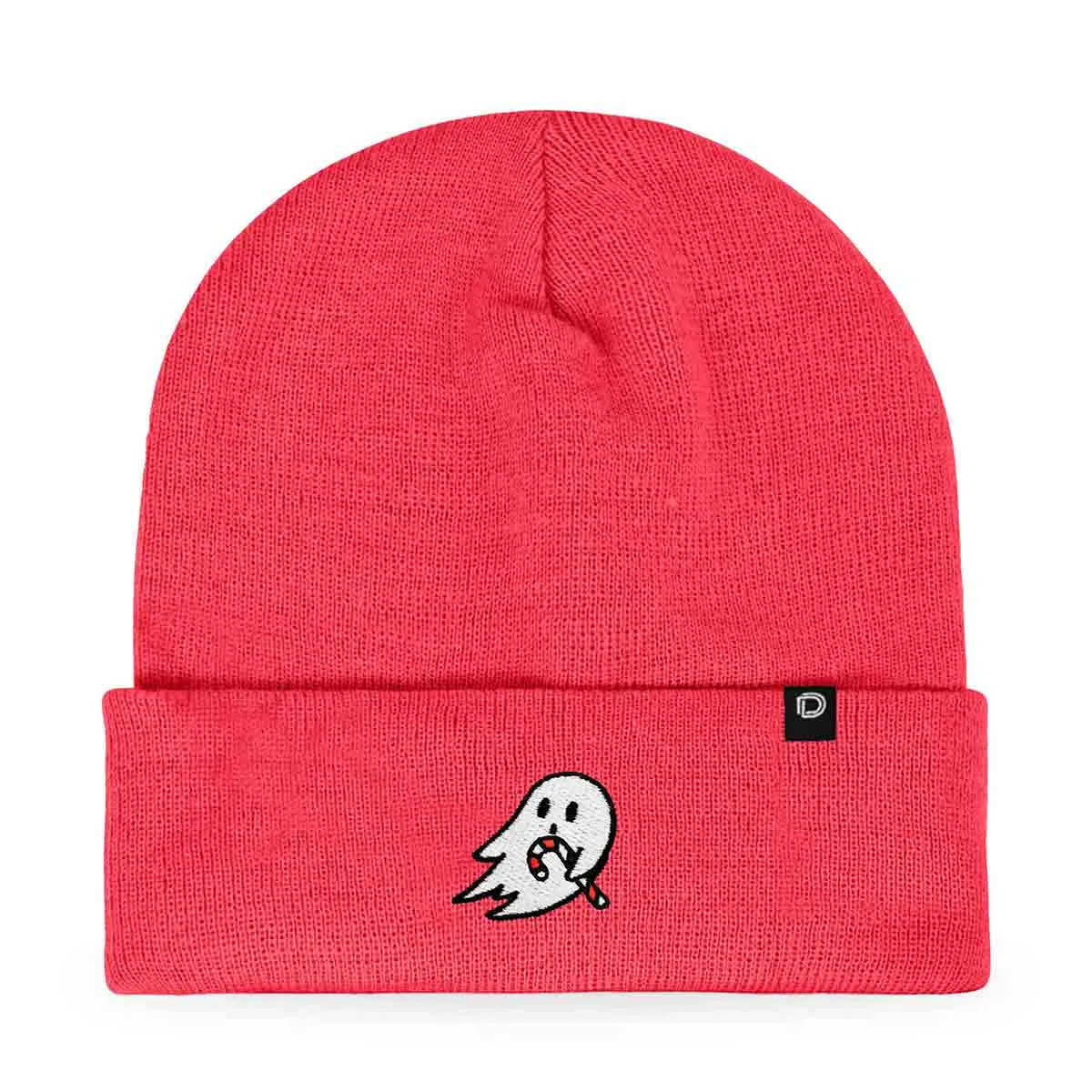 Dalix Candy Cane Ghost Beanie