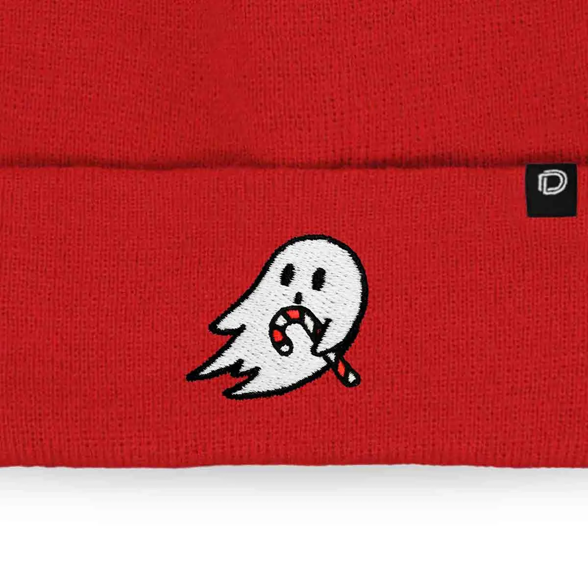 Dalix Candy Cane Ghost Beanie