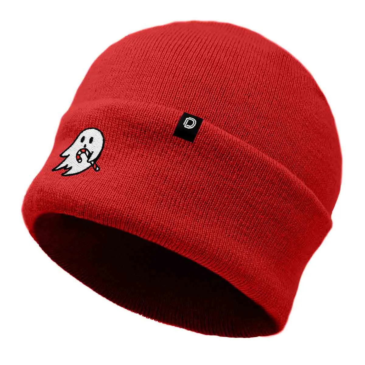 Dalix Candy Cane Ghost Beanie