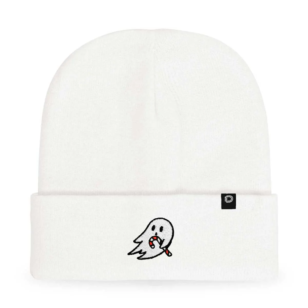 Dalix Candy Cane Ghost Beanie