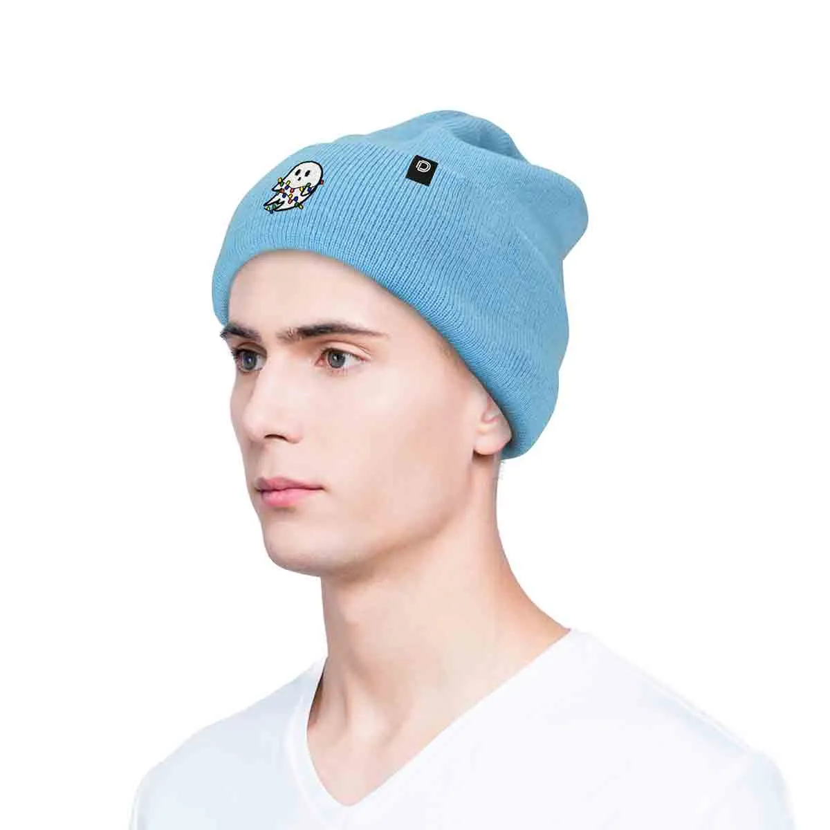 Dalix Christmas Lights Ghost Beanie