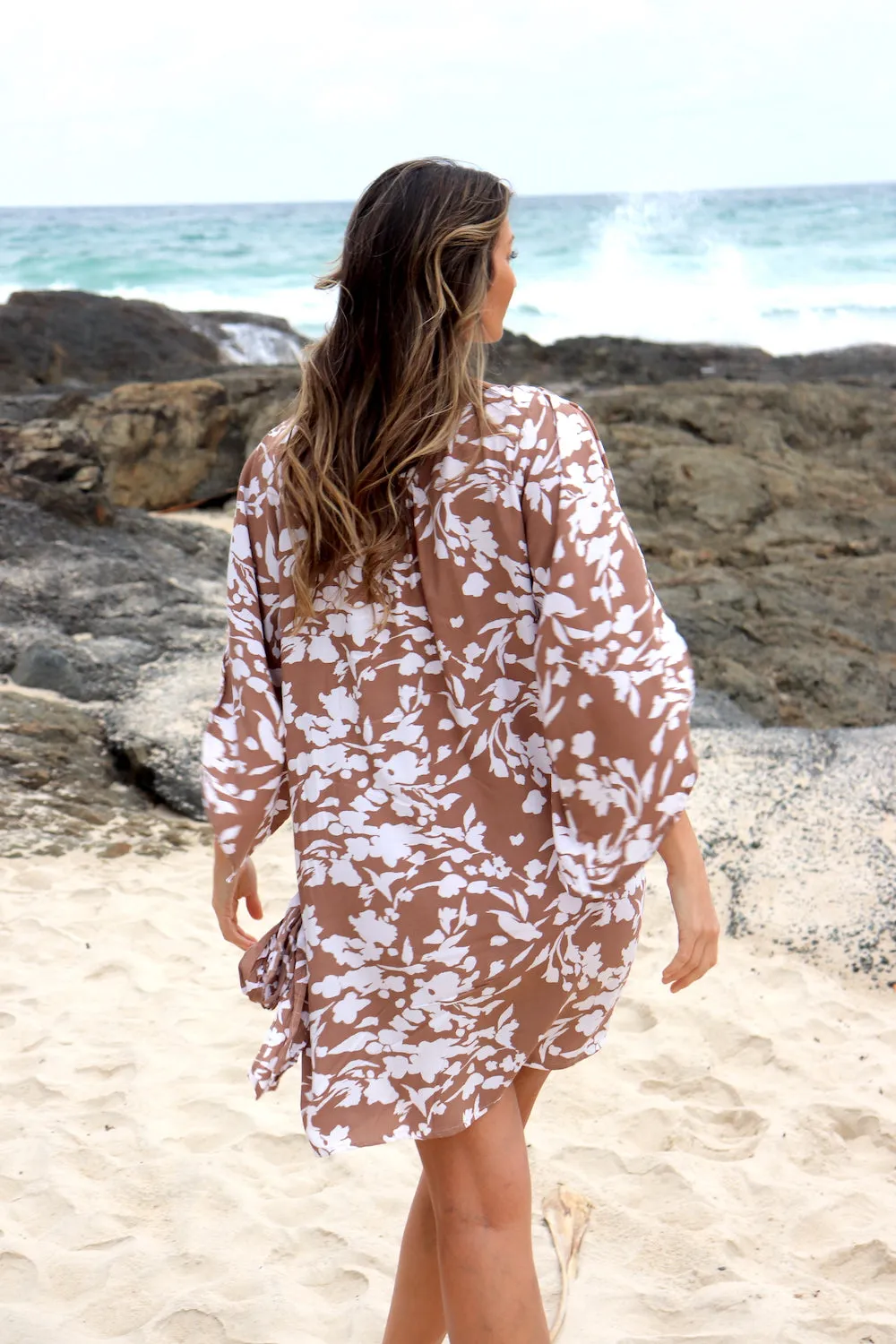 Daydream Long Sleeve Dress/Top in Promise Land Taupe