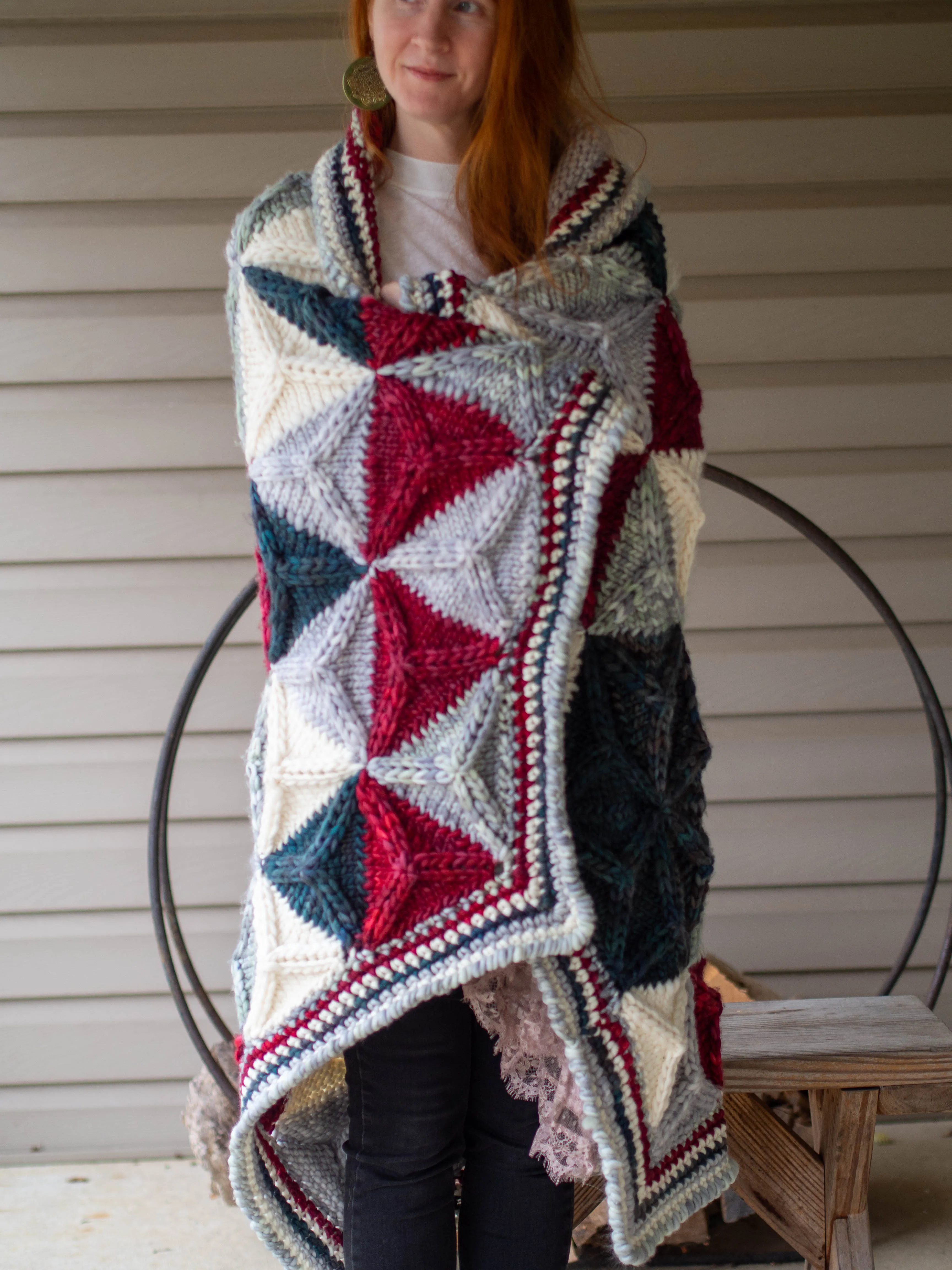 Dendrite Throw Super Bulky Knitting Pattern