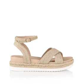 Dezzie Footbed Sandals - Natural Jute