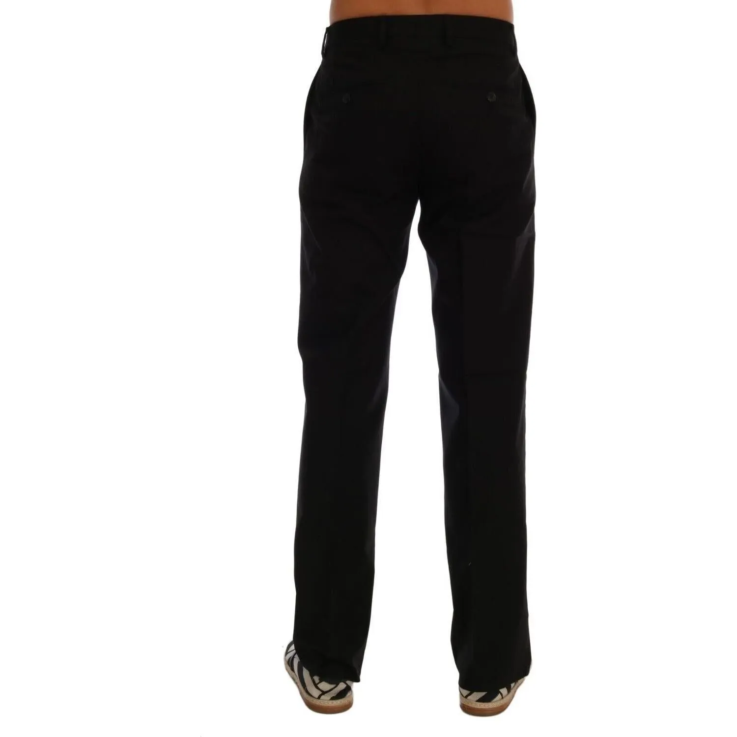 Dolce & Gabbana Elegant Black Cotton Stretch Pants