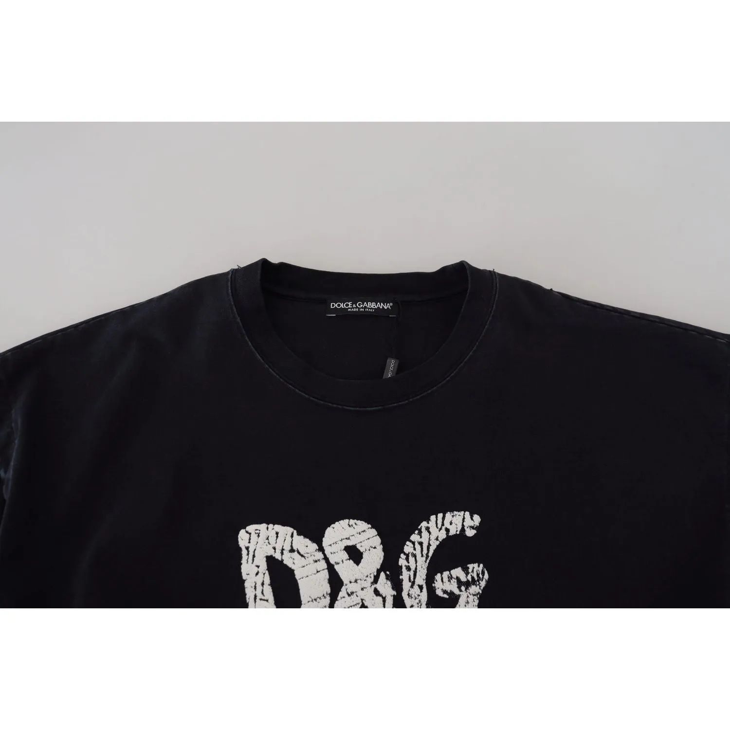 Dolce & Gabbana Elegant Cotton Round Neck Tee with Print