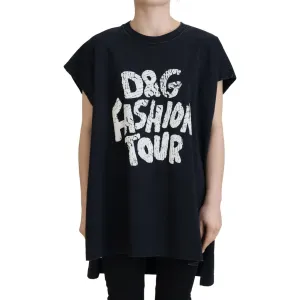 Dolce & Gabbana Elegant Cotton Round Neck Tee with Print