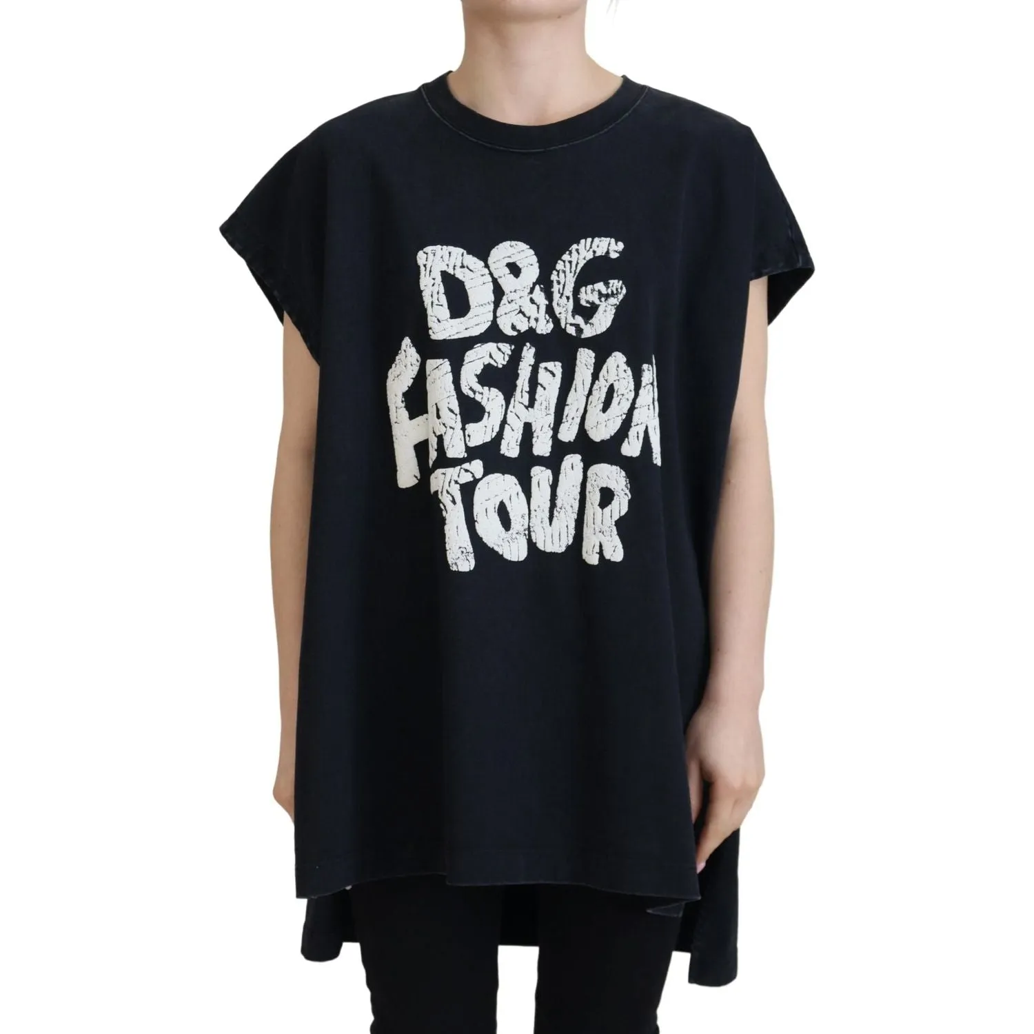 Dolce & Gabbana Elegant Cotton Round Neck Tee with Print