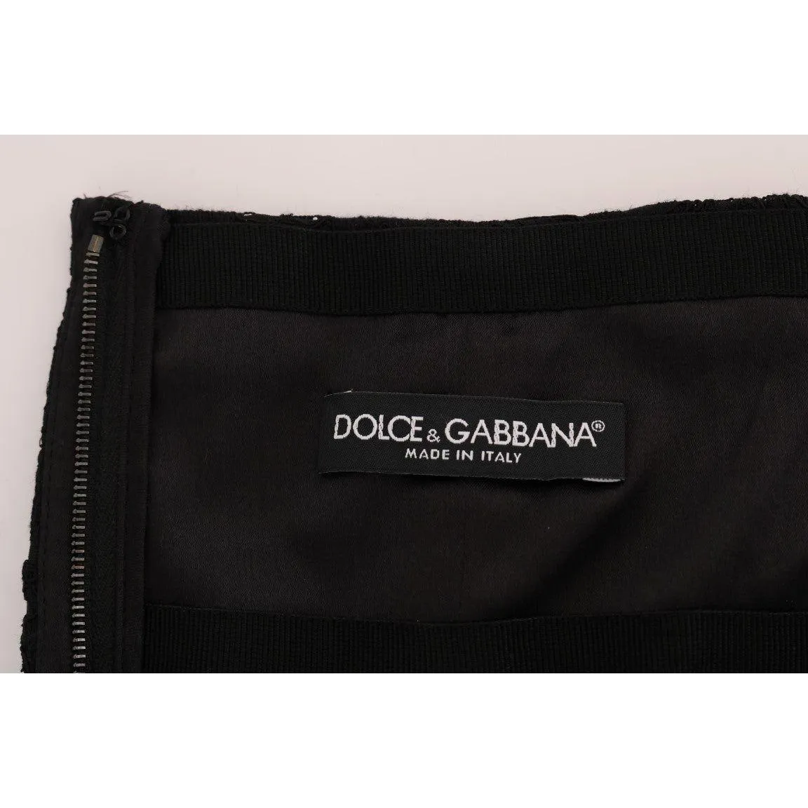 Dolce & Gabbana Elegant Floral Lace A-Line Mini Skirt