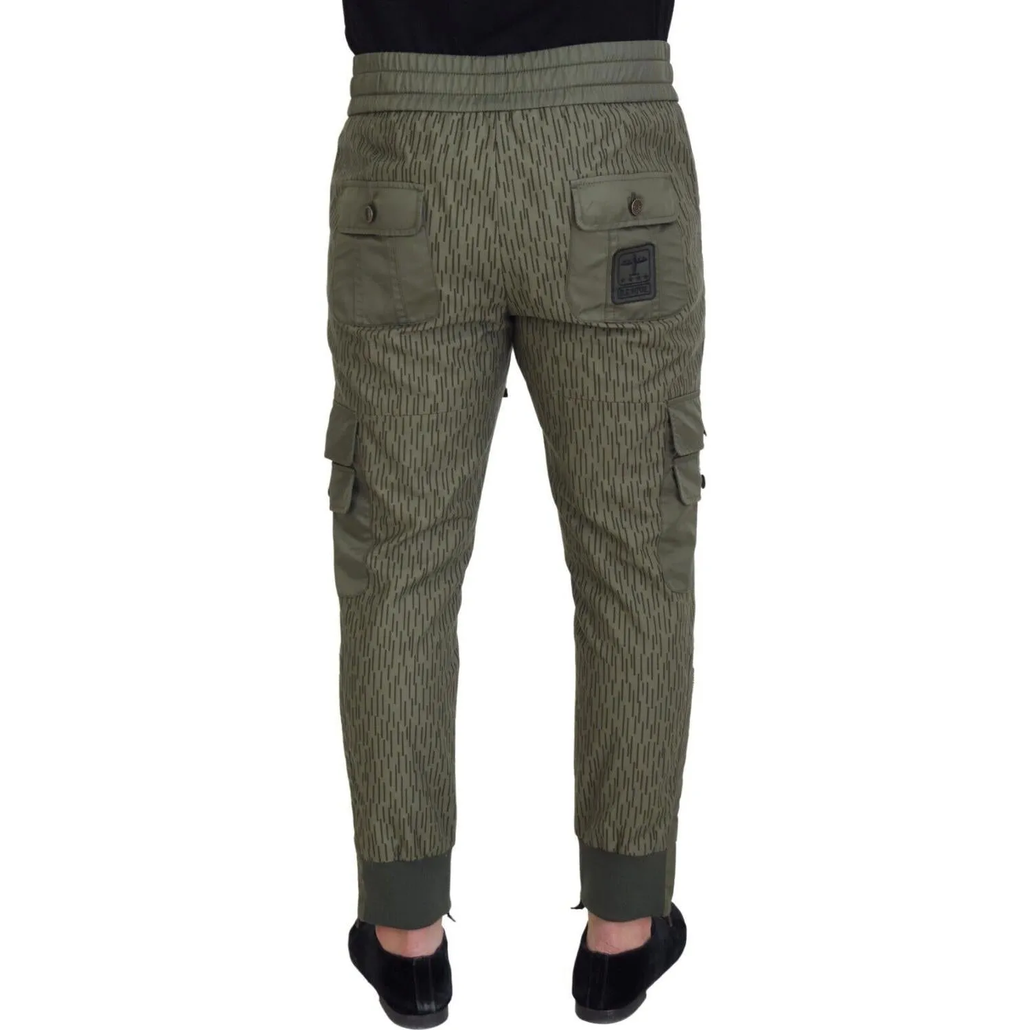 Dolce & Gabbana Elegant Green Cotton Blend Pants