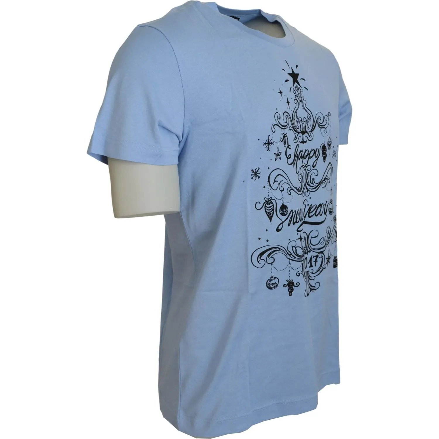 Dolce & Gabbana Elegant Light Blue Cotton Tee