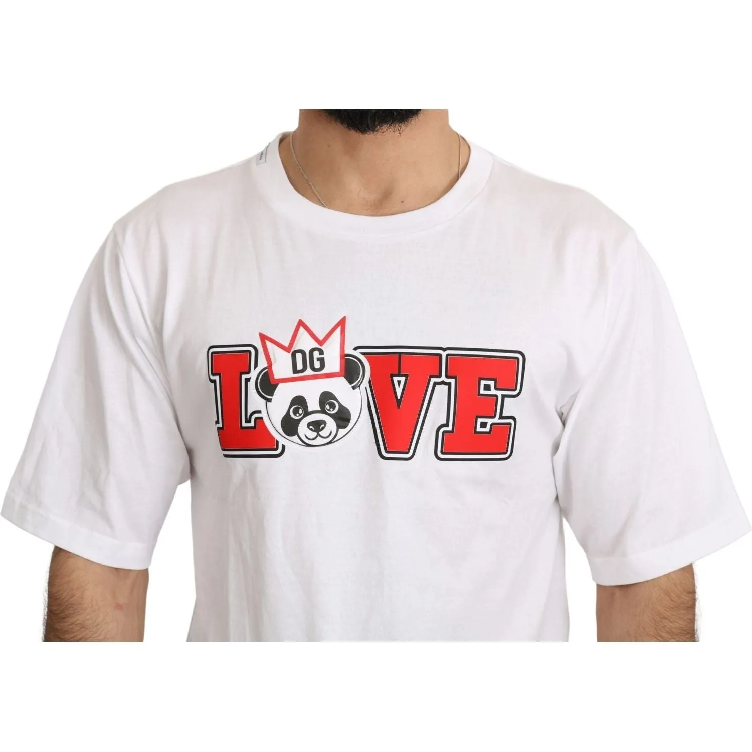 Dolce & Gabbana Panda Love Slim Fit Crewneck Tee