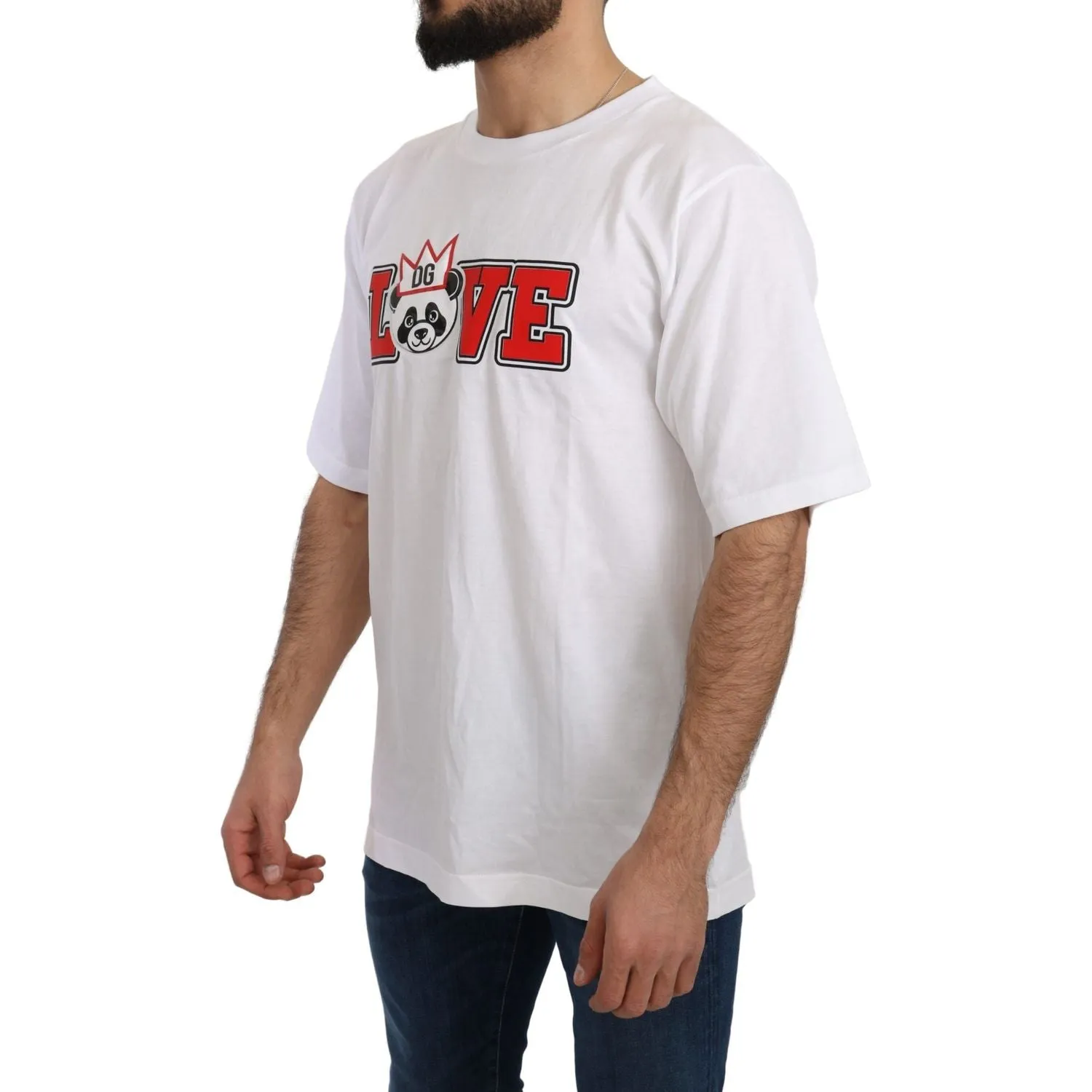 Dolce & Gabbana Panda Love Slim Fit Crewneck Tee