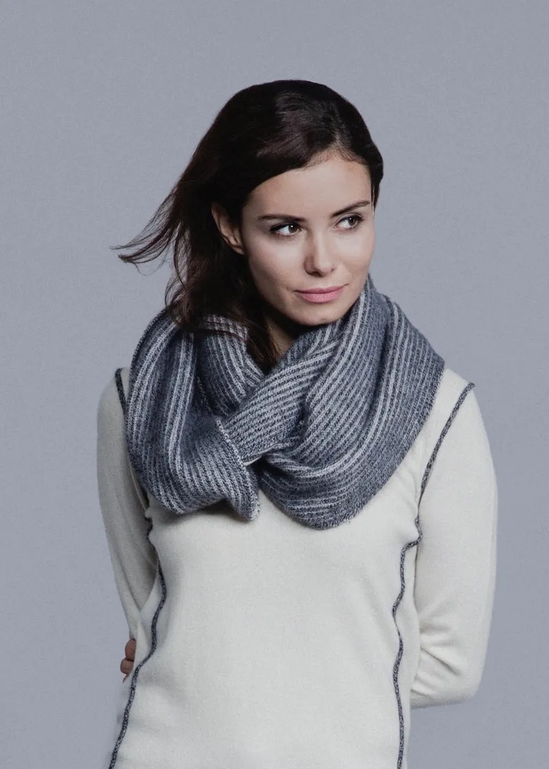 Doubled Sided Ribbed Infinity Scarf