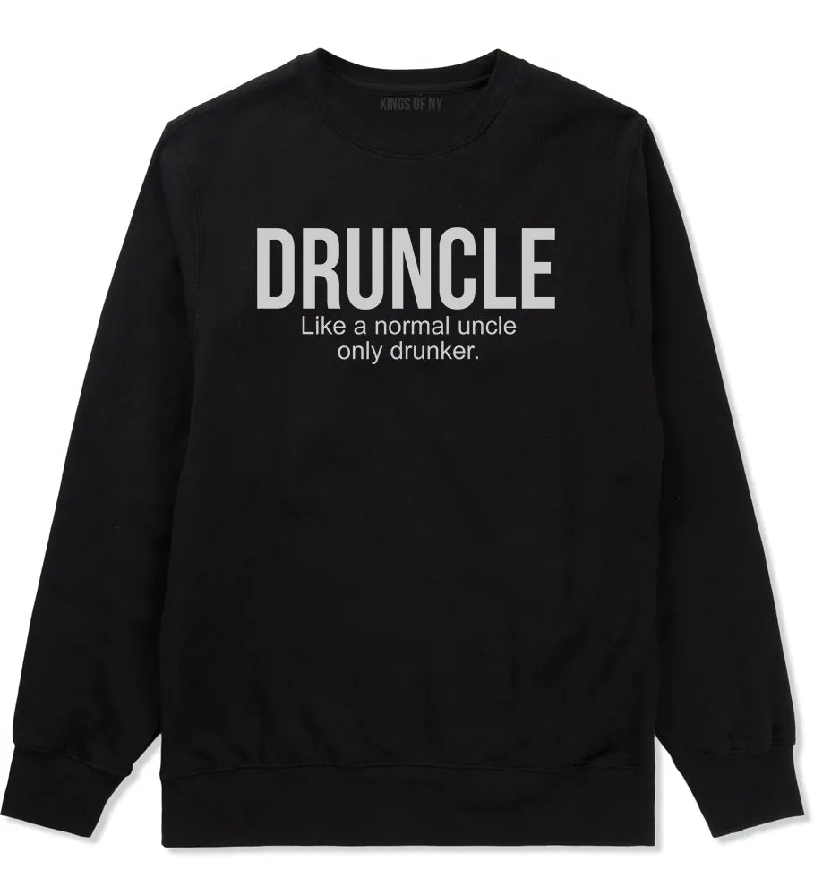 Druncle Funny Uncle Party Mens Crewneck Sweatshirt