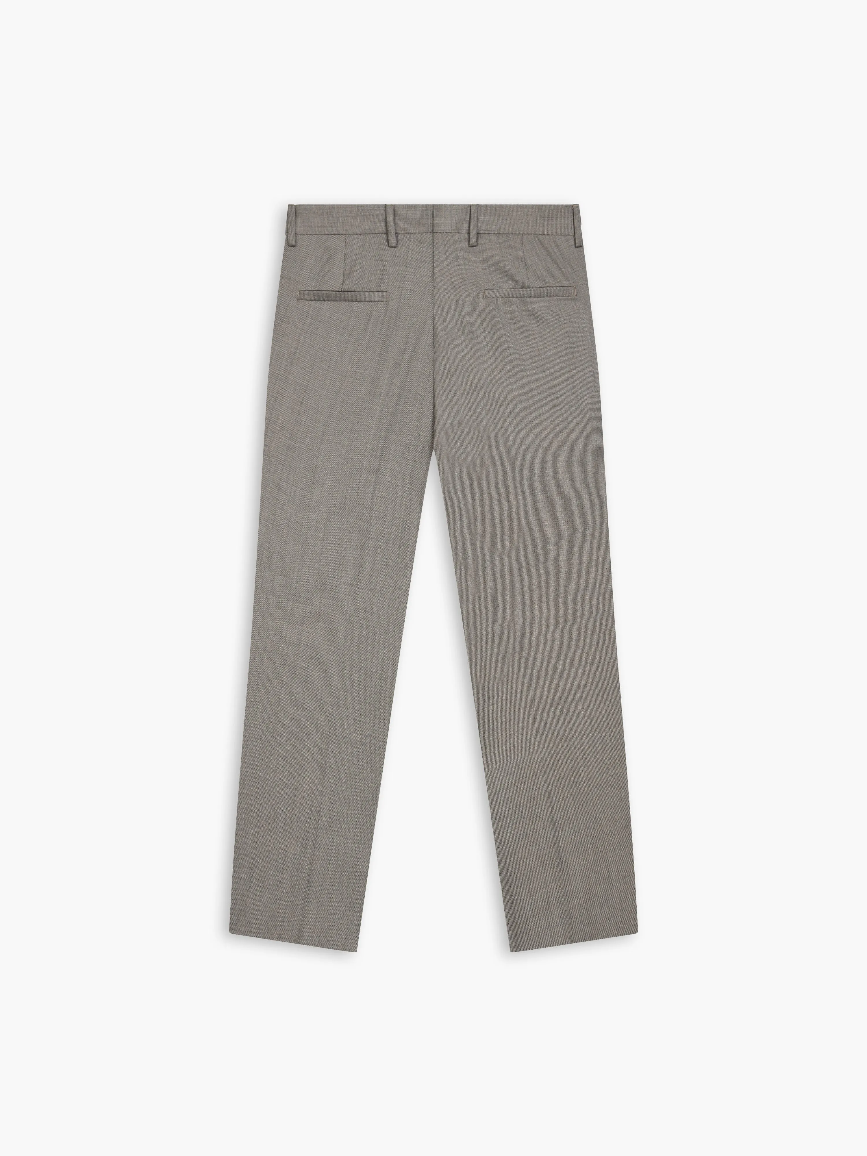 Edwin Polywool Slim Brown Sharkskin Suit Trouser