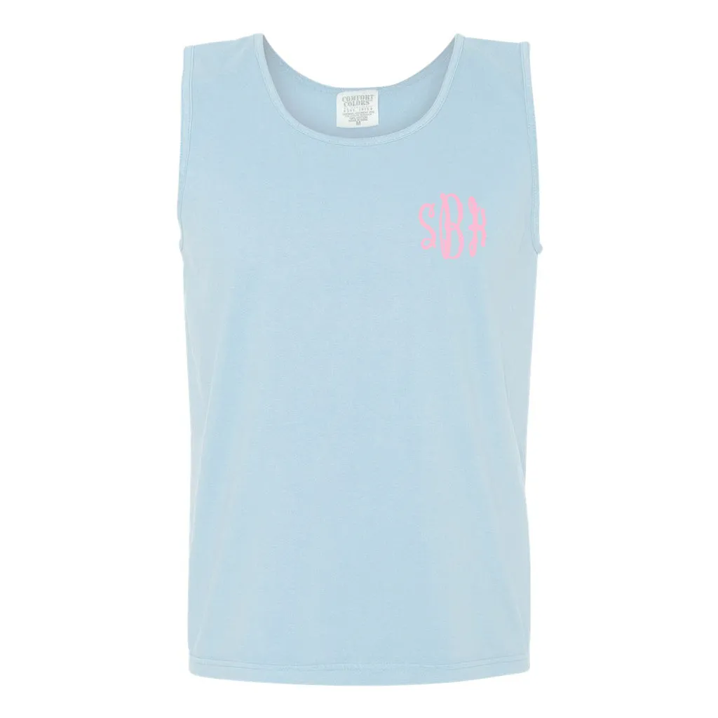 Embroidered Monogram Adult Tank