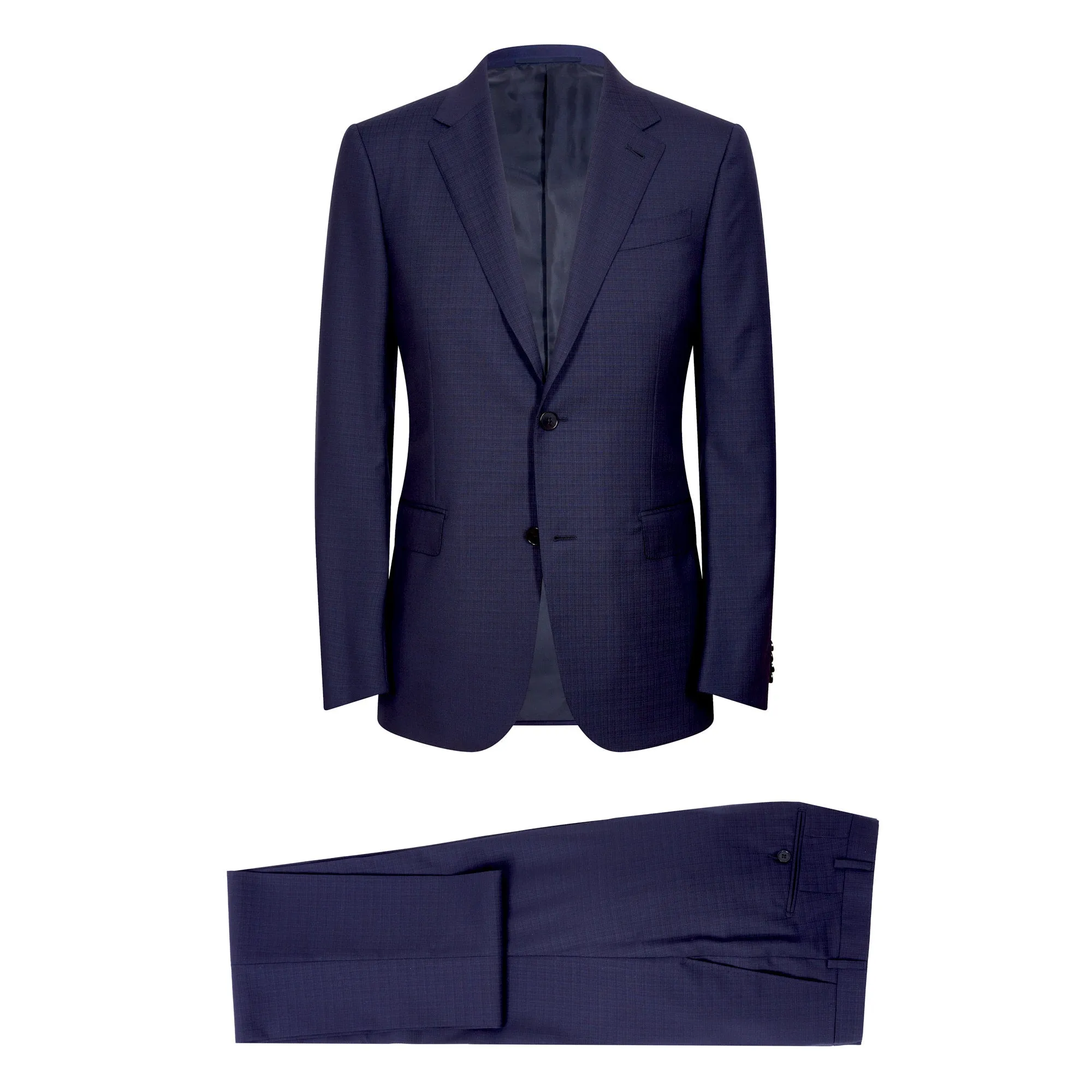 ERMENEGILDO ZEGNA Pure Wool Milano Suit NAVY CHECK