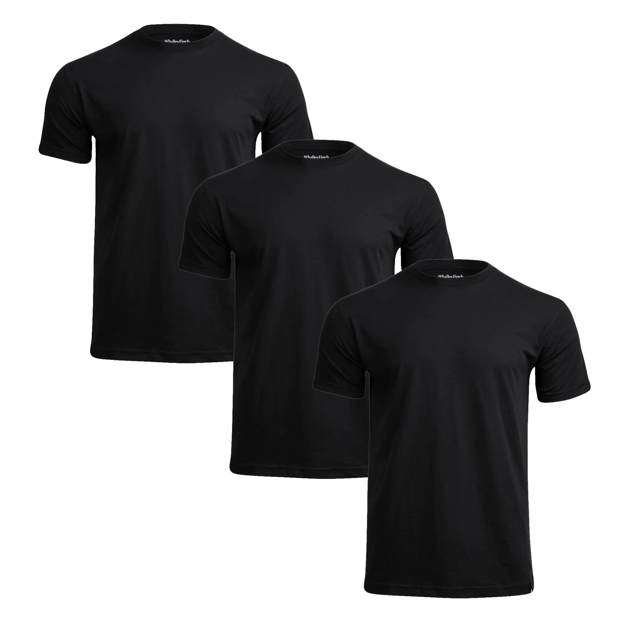 Essential Crew T-shirt Black 3-Pack