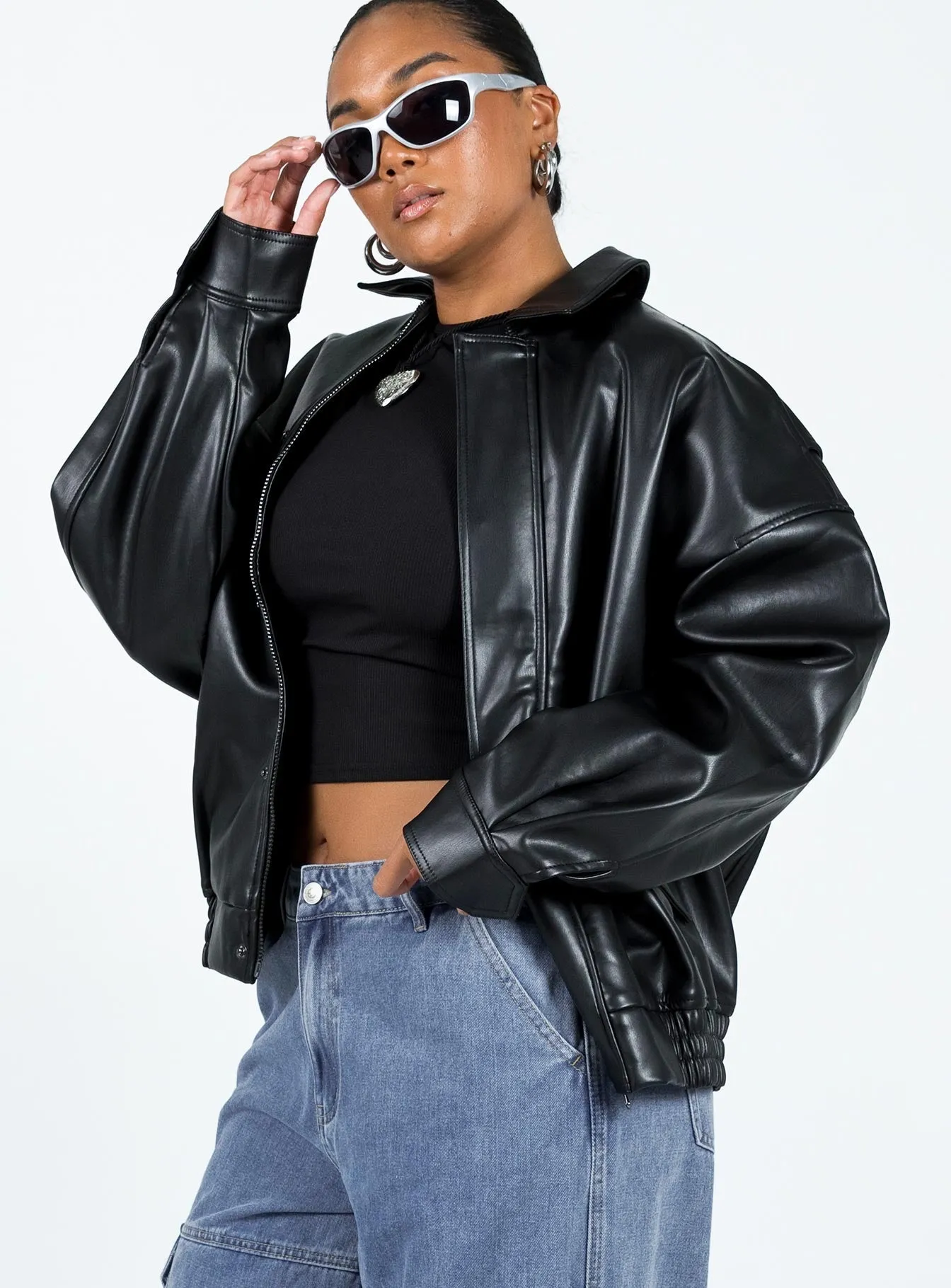 Fashionkova Kenny Bomber Jet Black