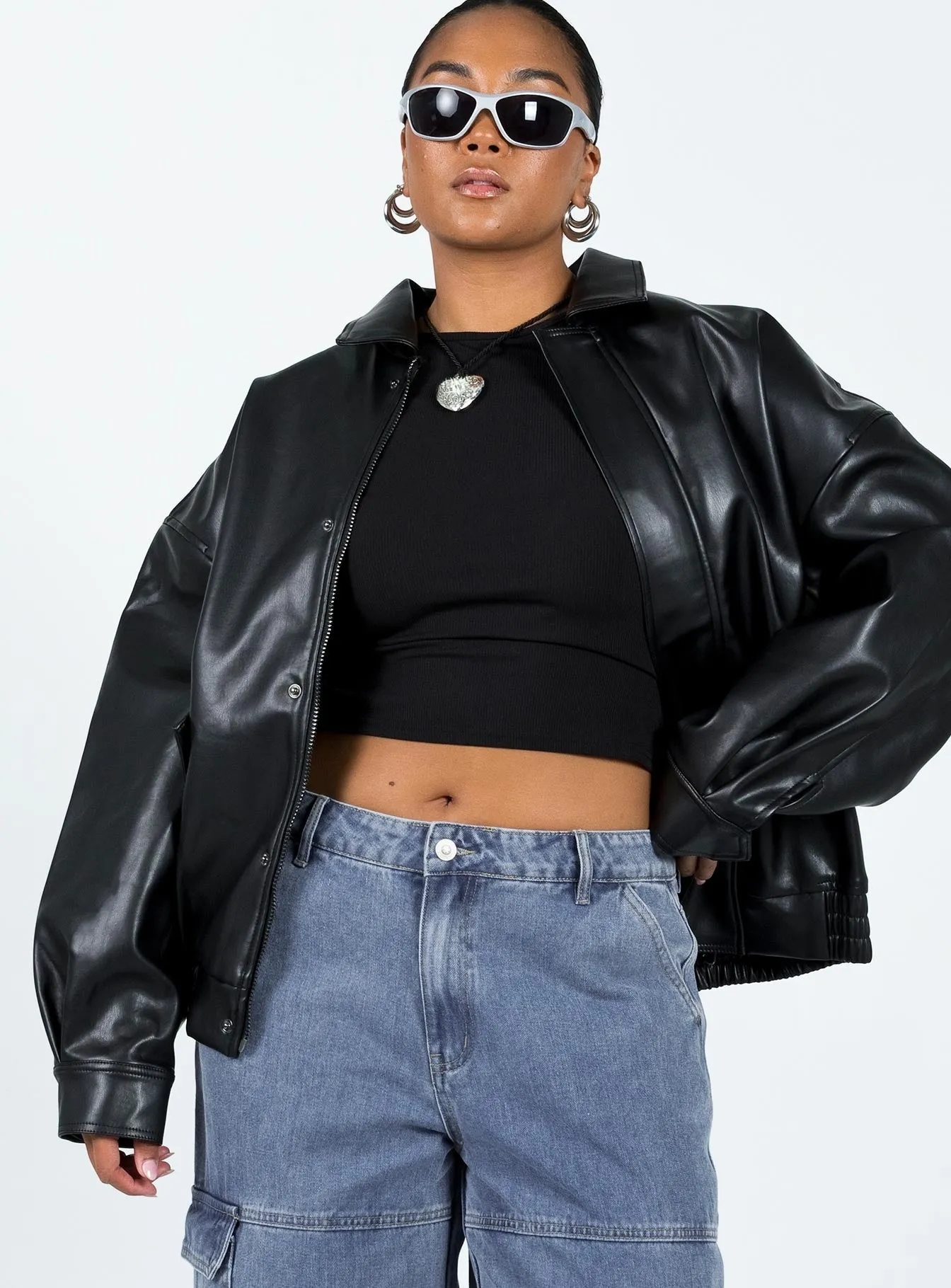 Fashionkova Kenny Bomber Jet Black