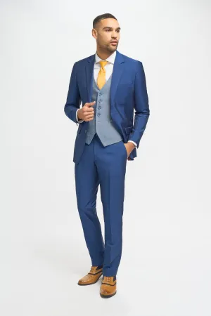 Ford & Wells Blue Mix & Match Mens Suit